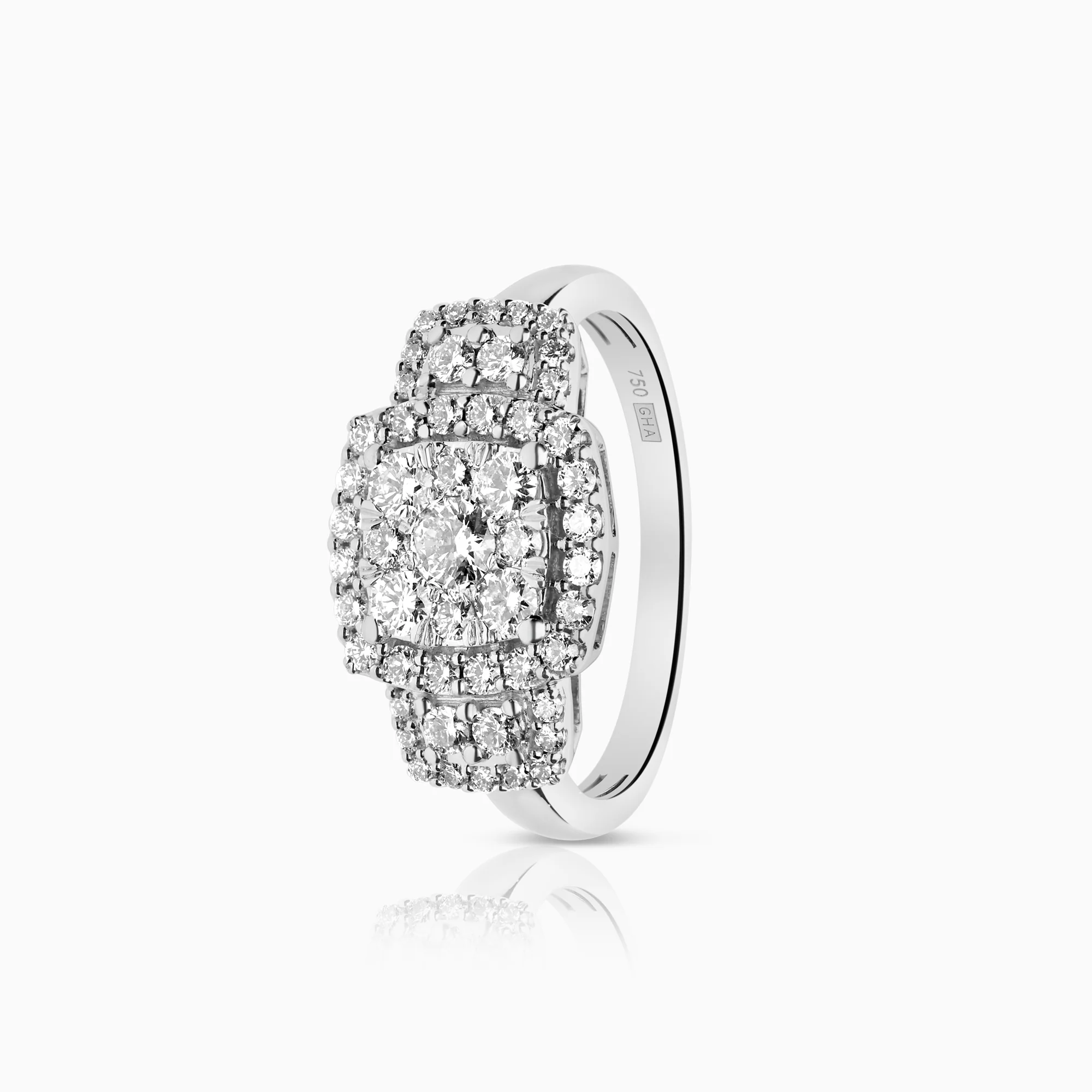 Diamond Ring 1.00ct 18K White Gold