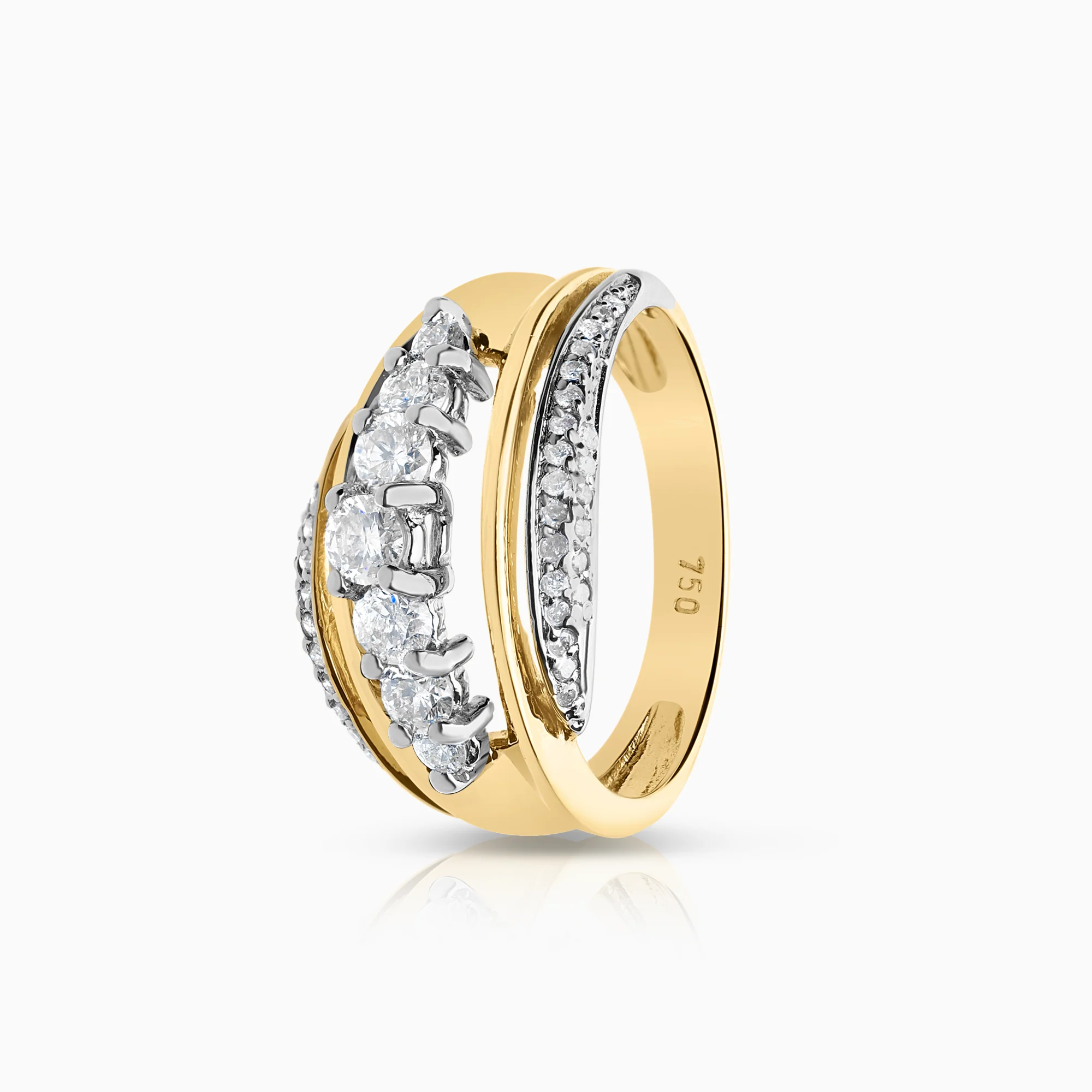 Diamond ring 0.76ct 14K gold