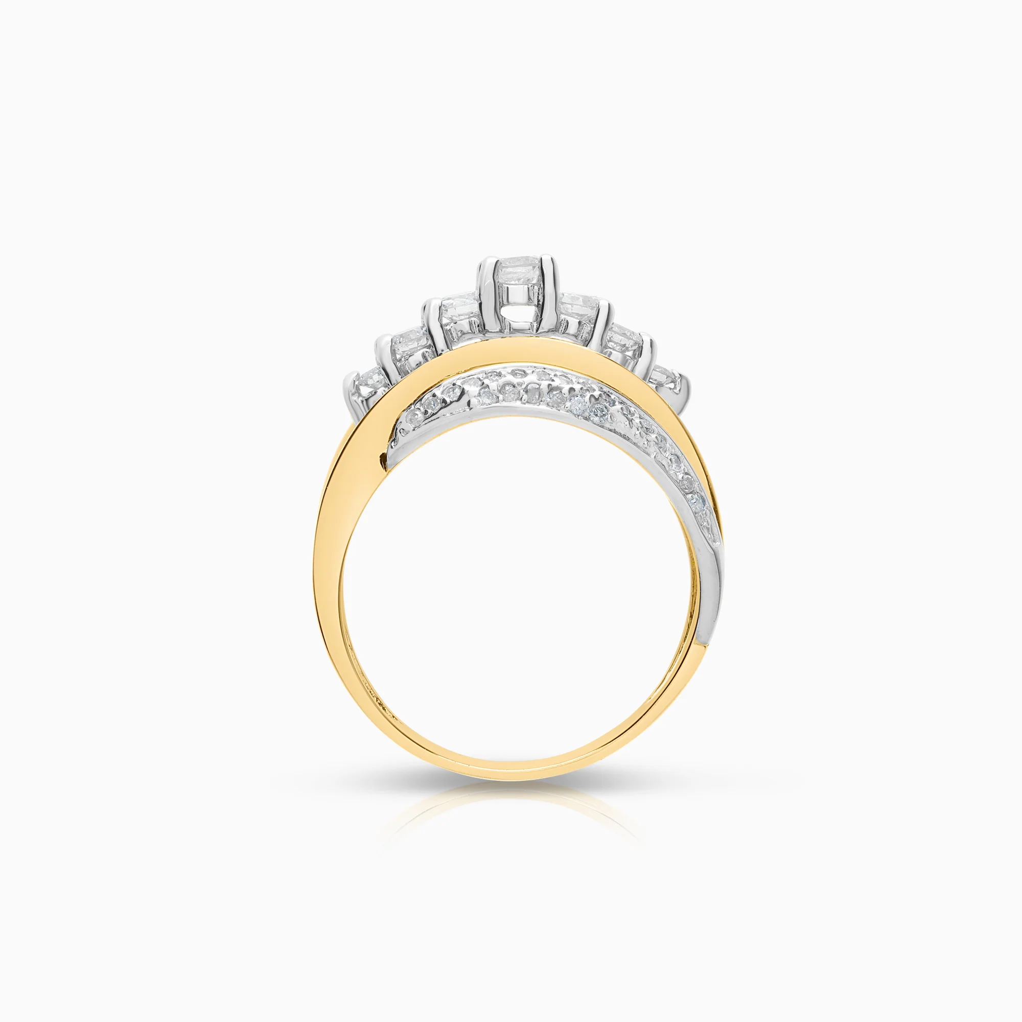 Diamond ring 0.76ct 14K gold - Image 2