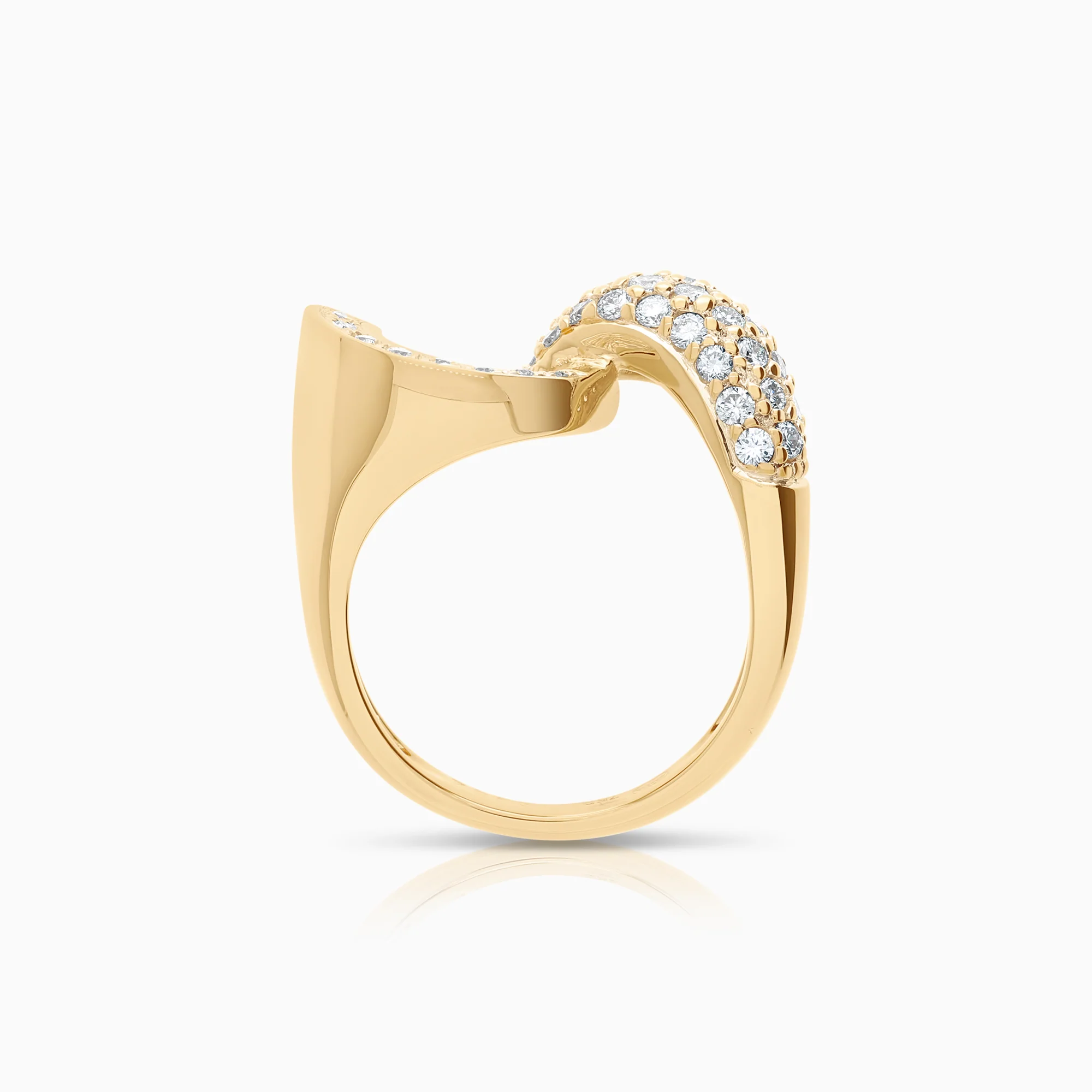 Diamond ring 0.85ct 18K gold - Image 2