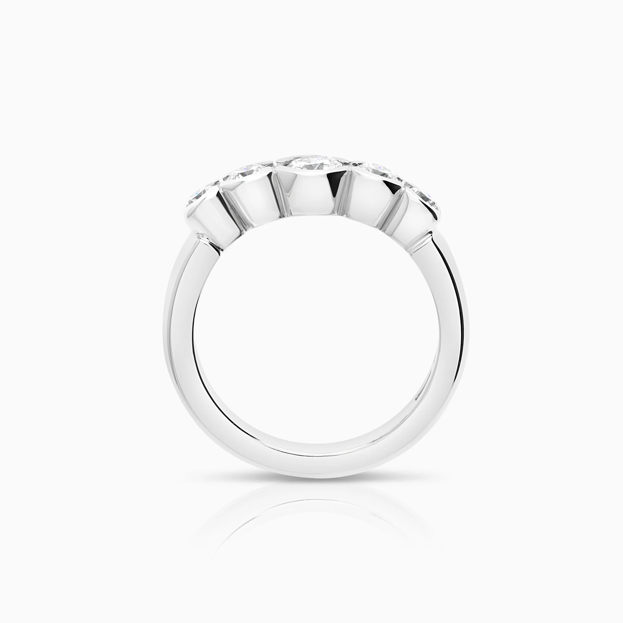 Diamond ring 0.85ct 18K white gold - Image 3