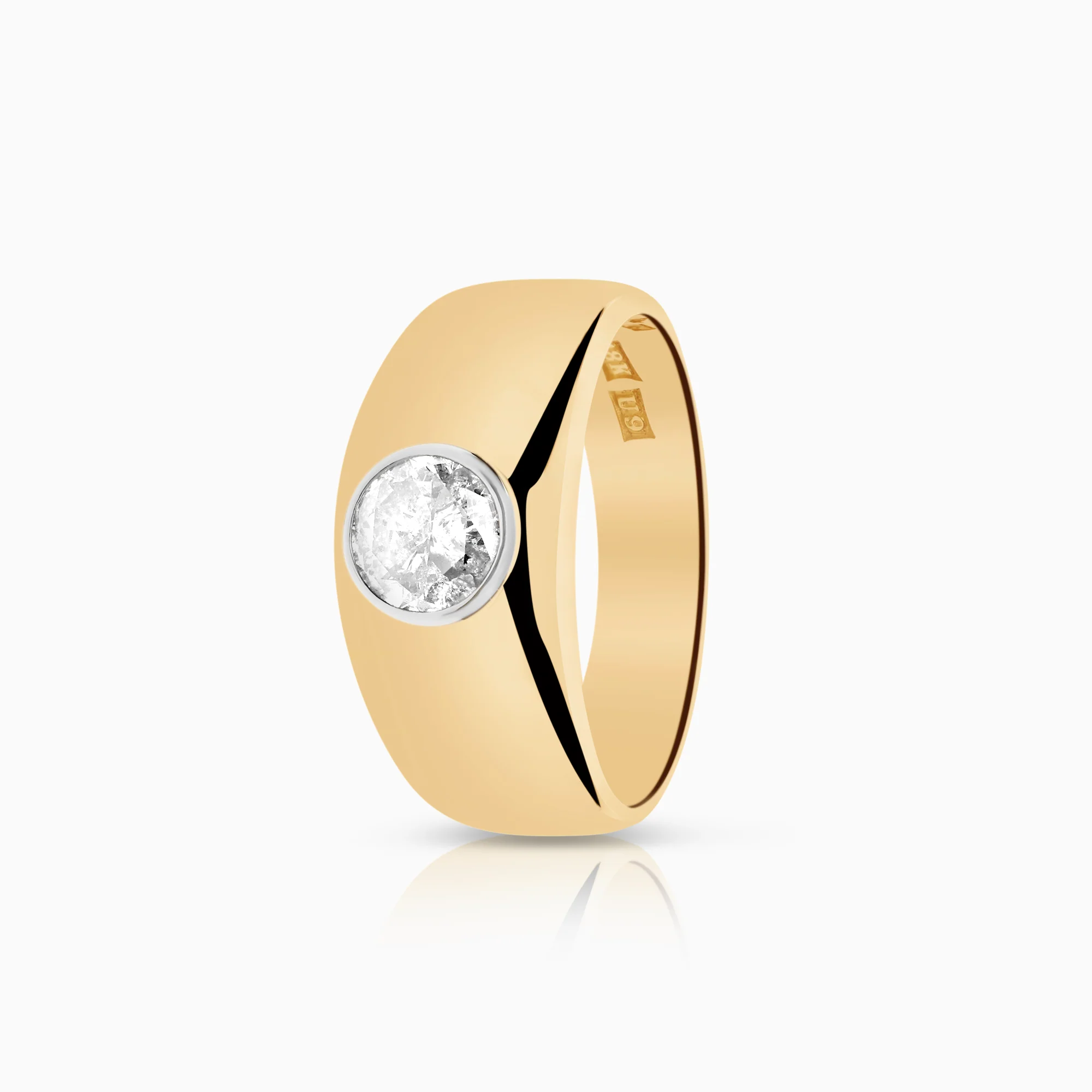 Diamond ring 0.90ct 18K gold