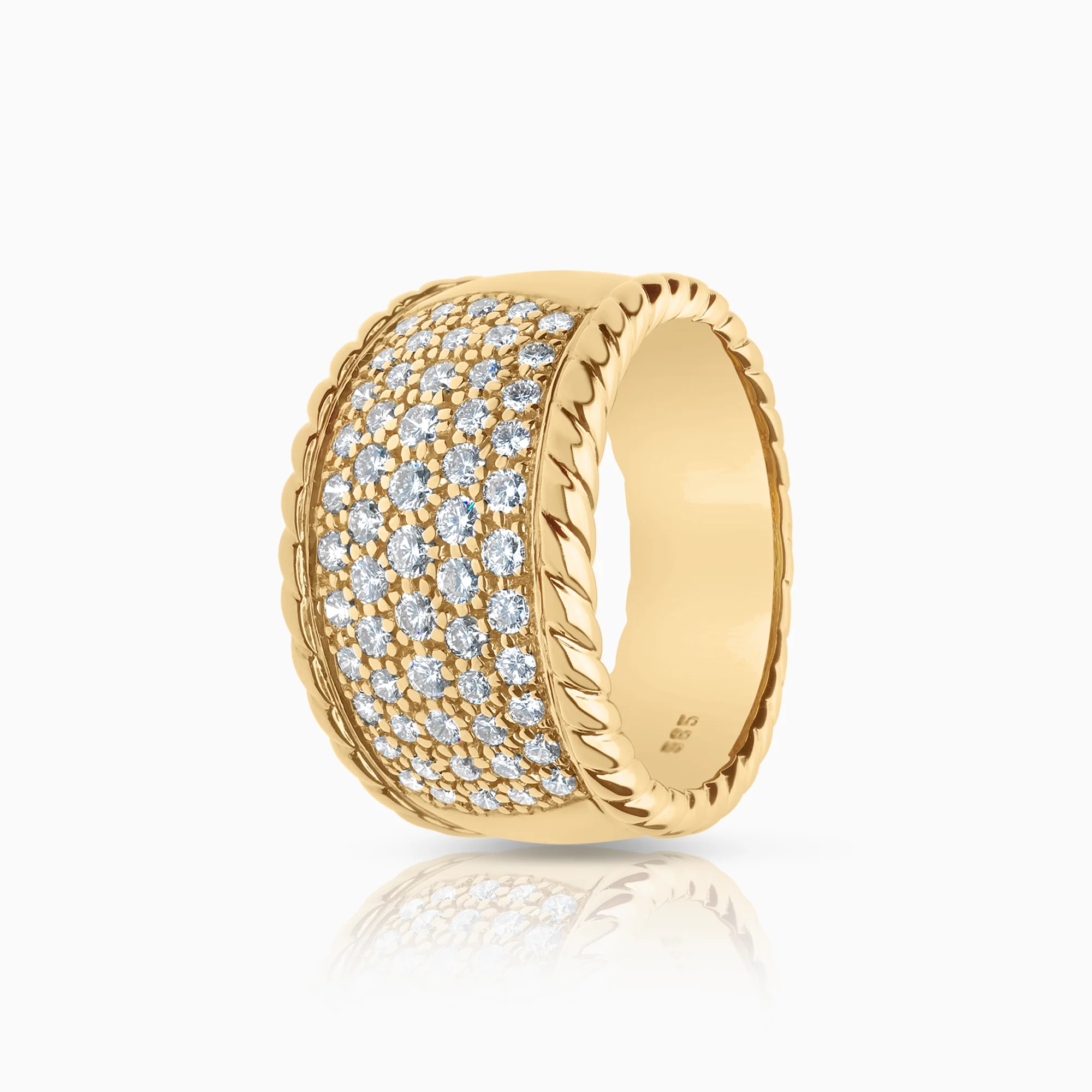 Diamond ring 0.92ct 14K gold