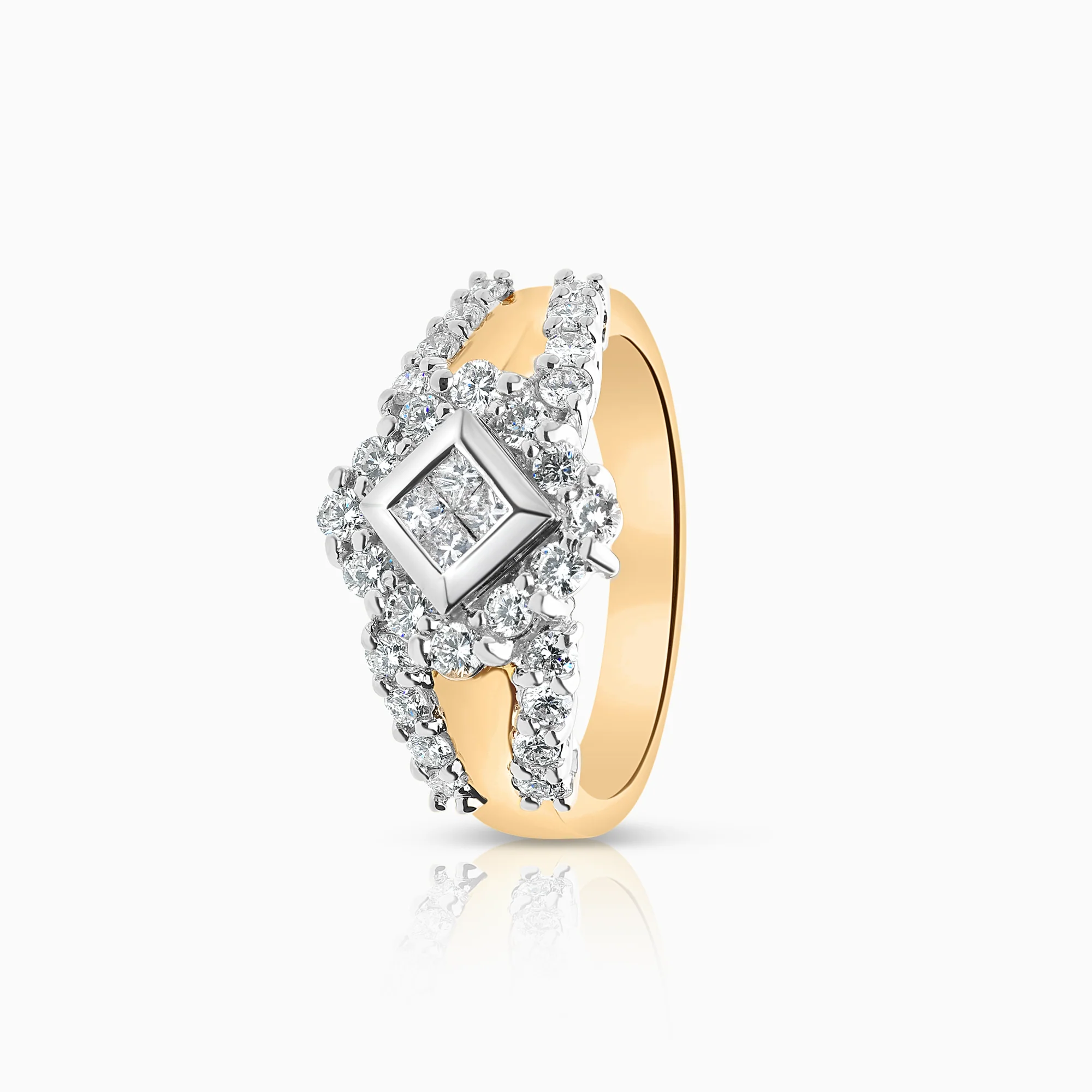 Diamond ring 0.92ct 18K gold
