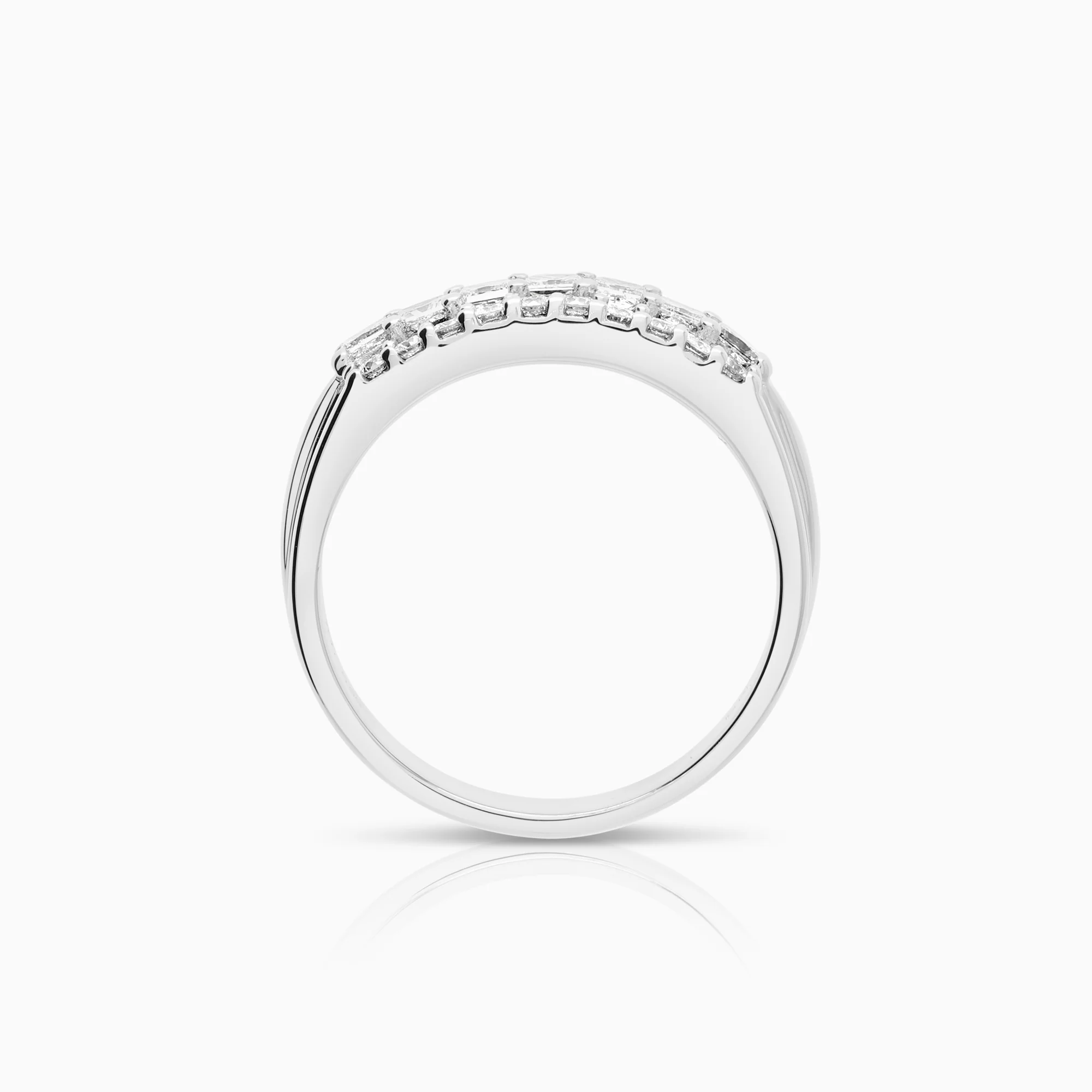 Diamond ring 0.95ct 18K white gold - Image 2