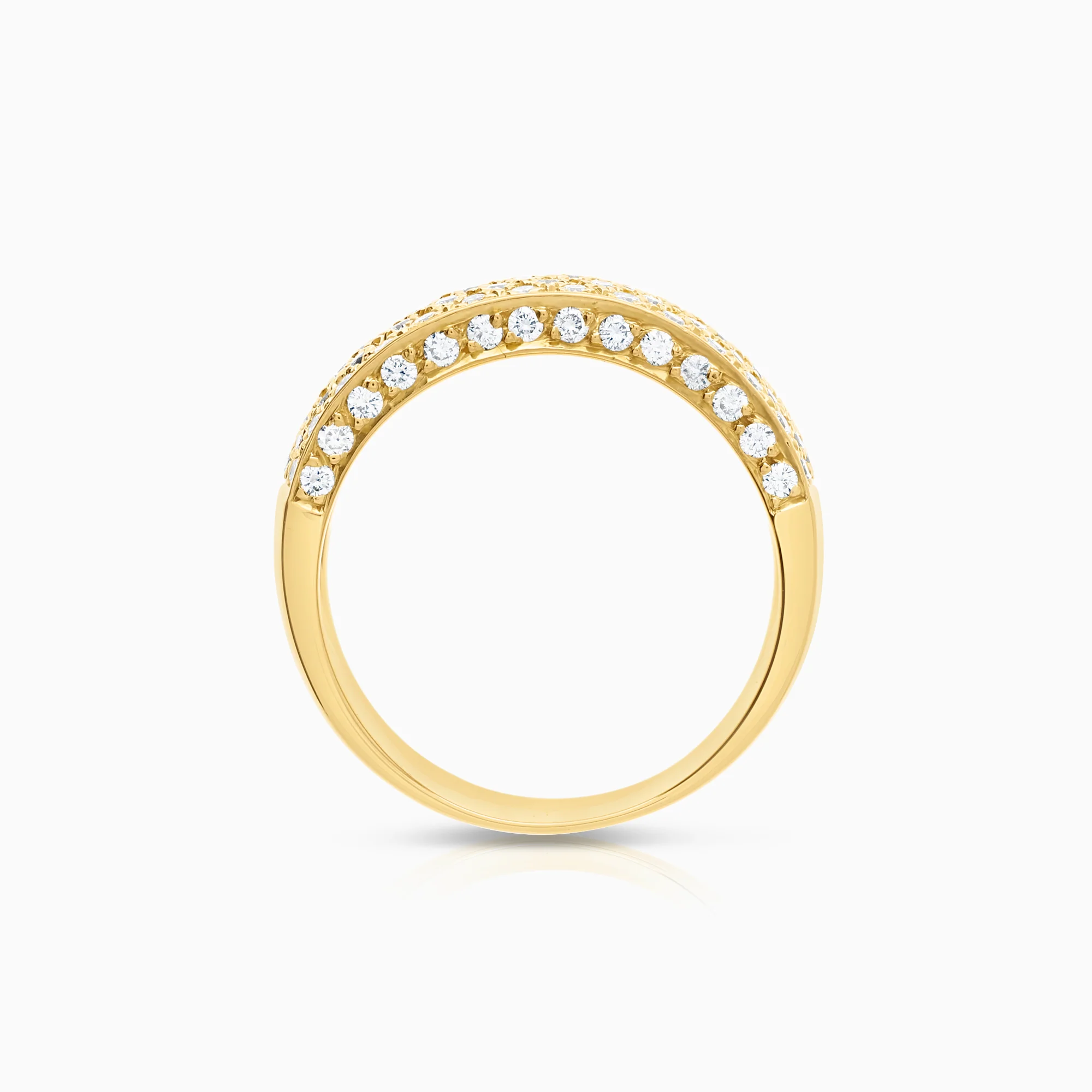Diamond ring 0.96ct 18K gold - Image 2