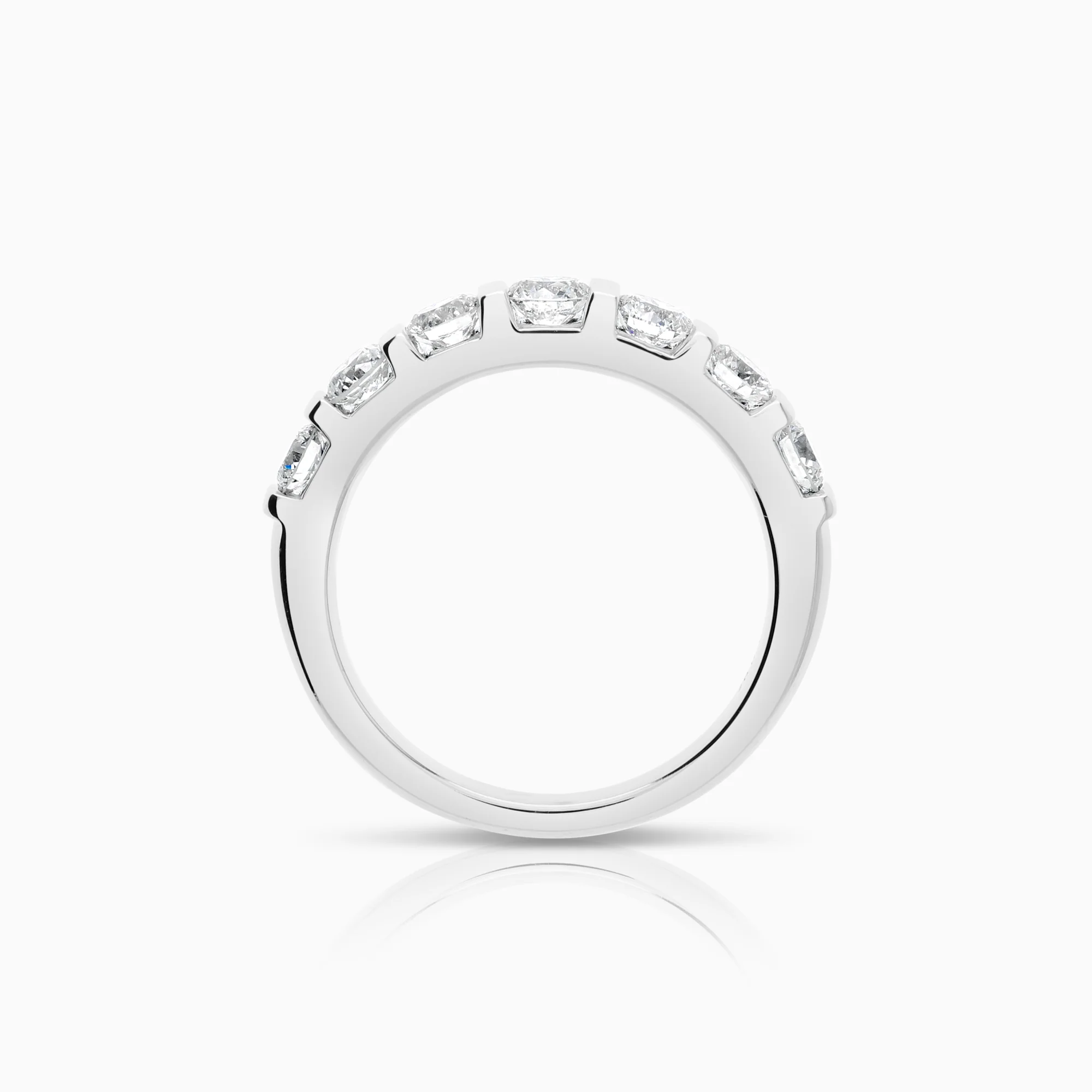 Diamond ring 0.97ct 18K white gold - Image 2