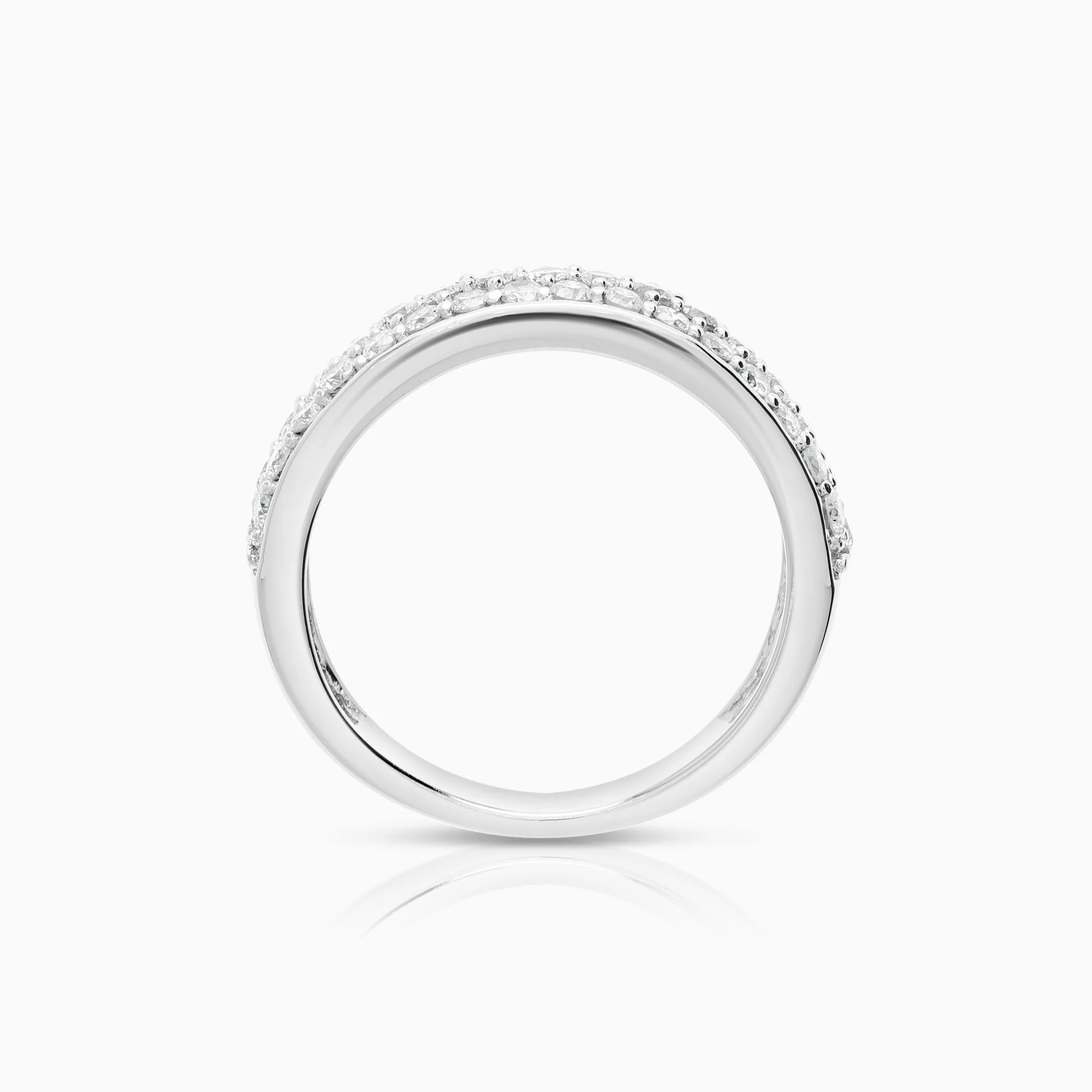 Diamond ring 0.98ct 14K white gold - Image 2