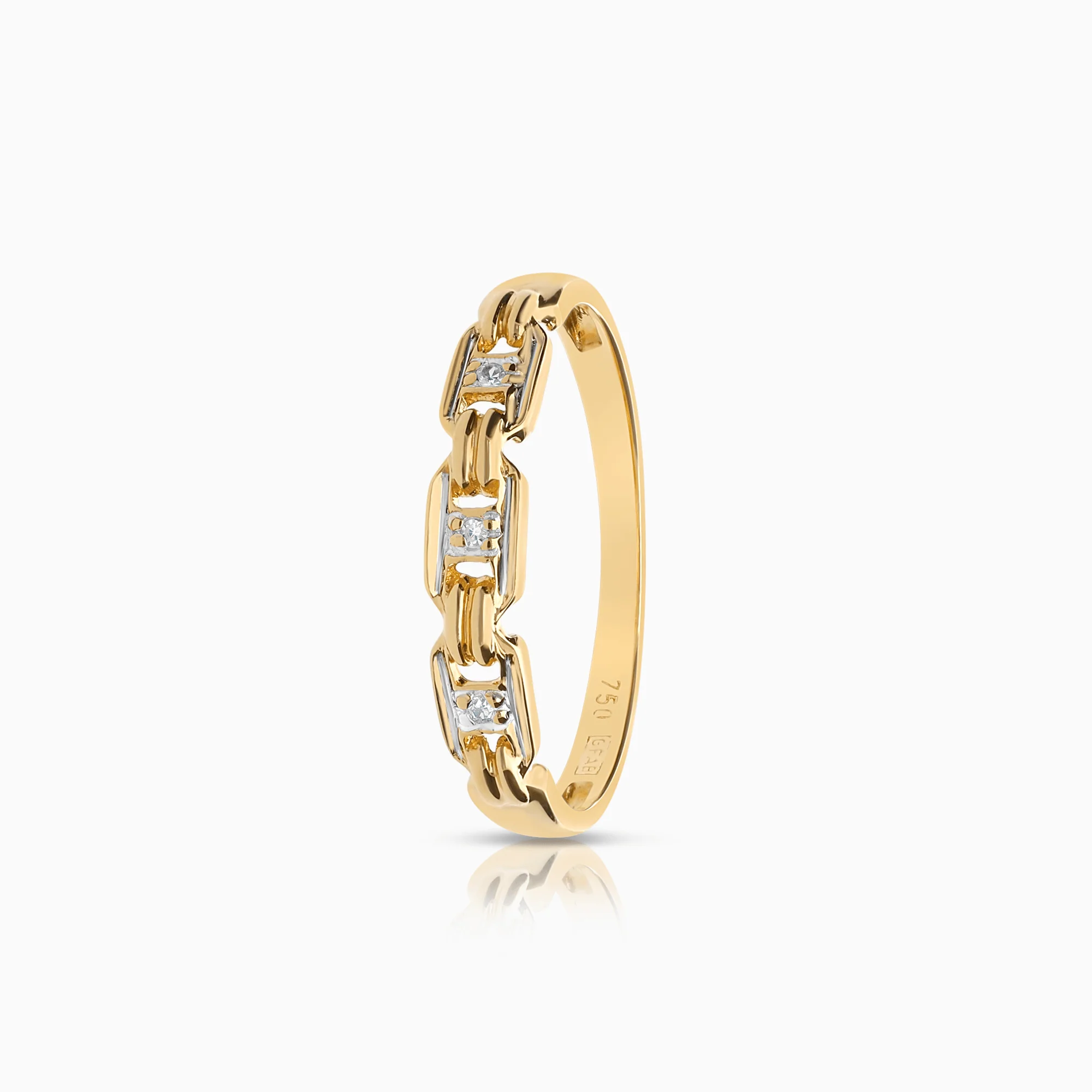 Diamond ring 0.015ct 18K gold