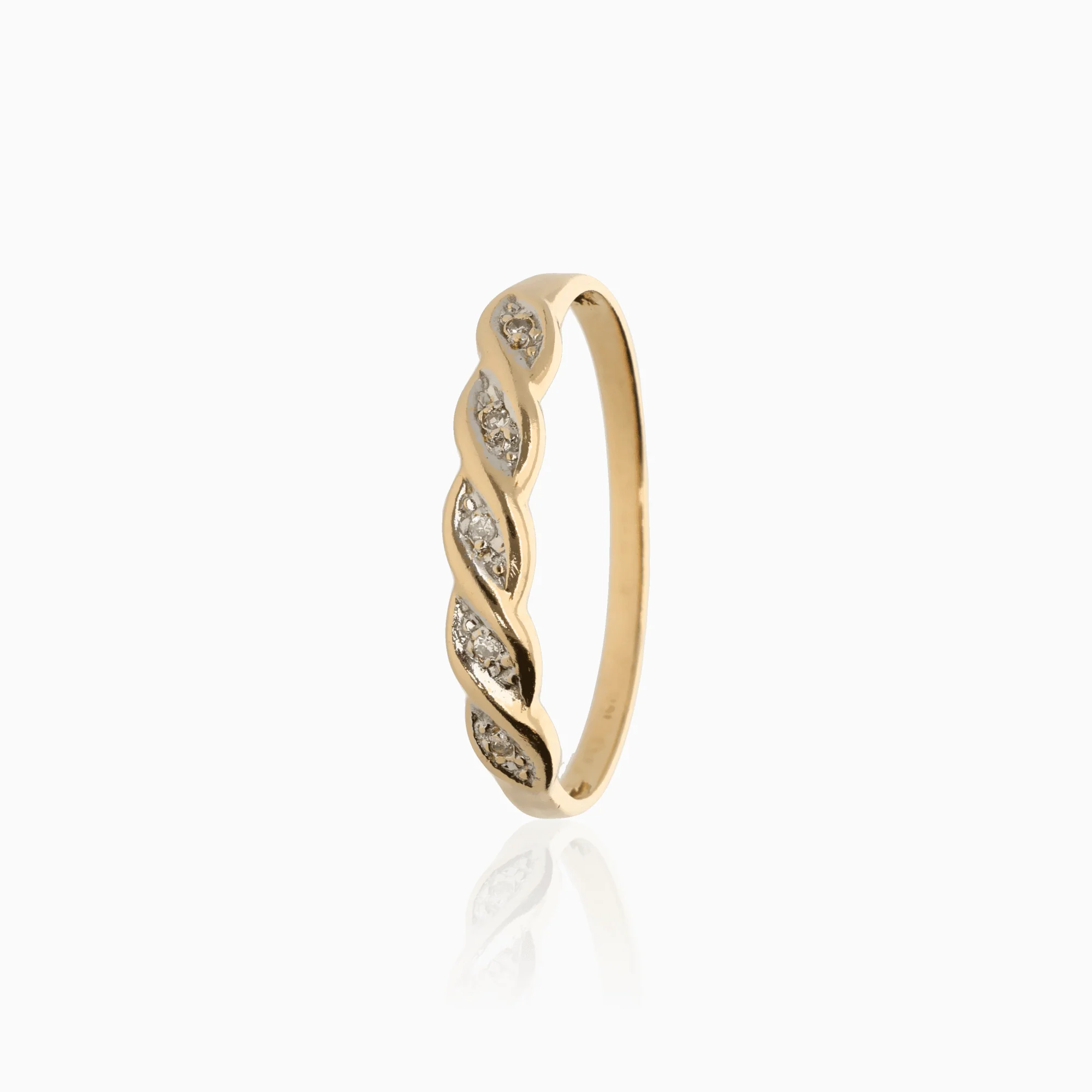 Diamond Ring 0.02ct 18K Gold