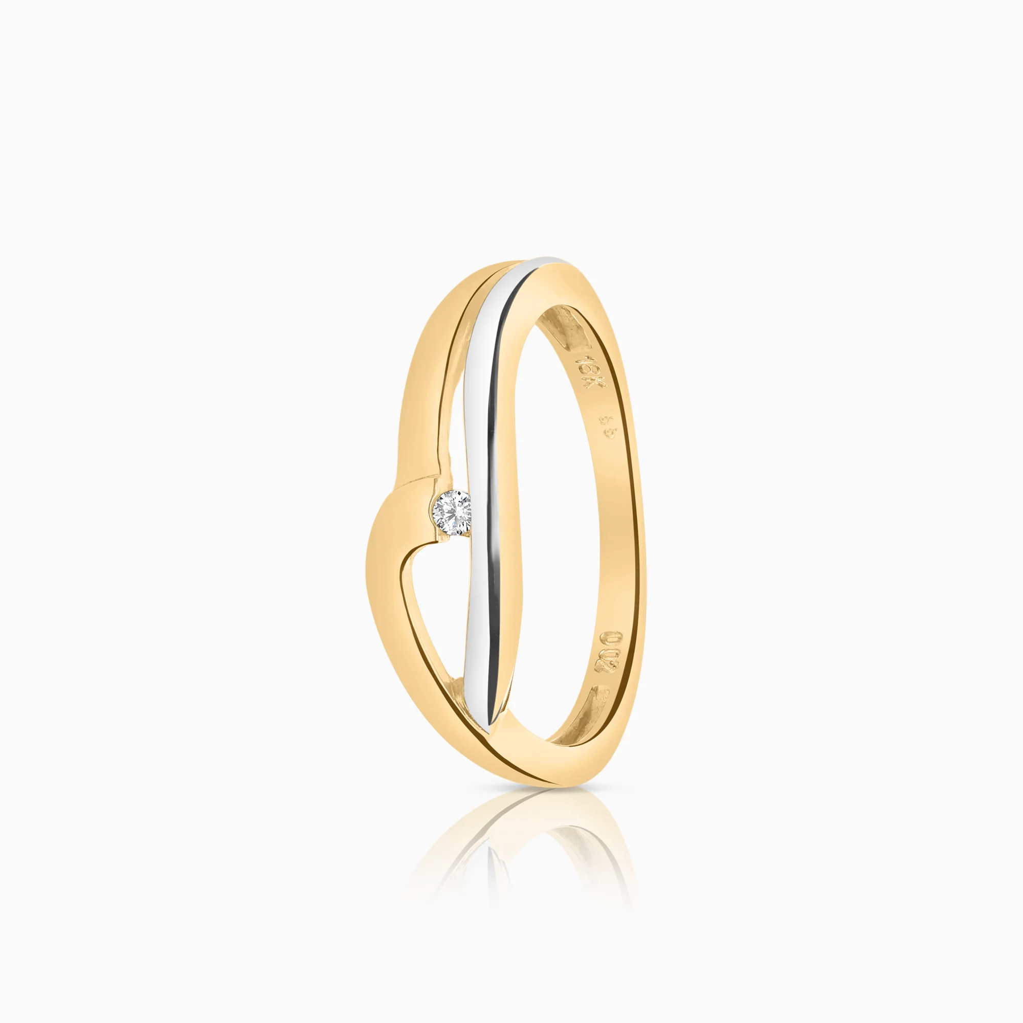 Diamond Ring 0.02ct 18K White Gold