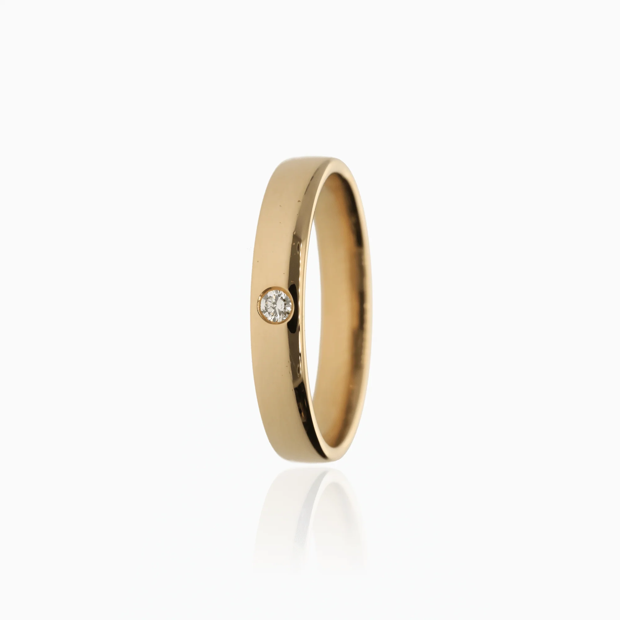 Diamond ring 0.03ct 18K gold