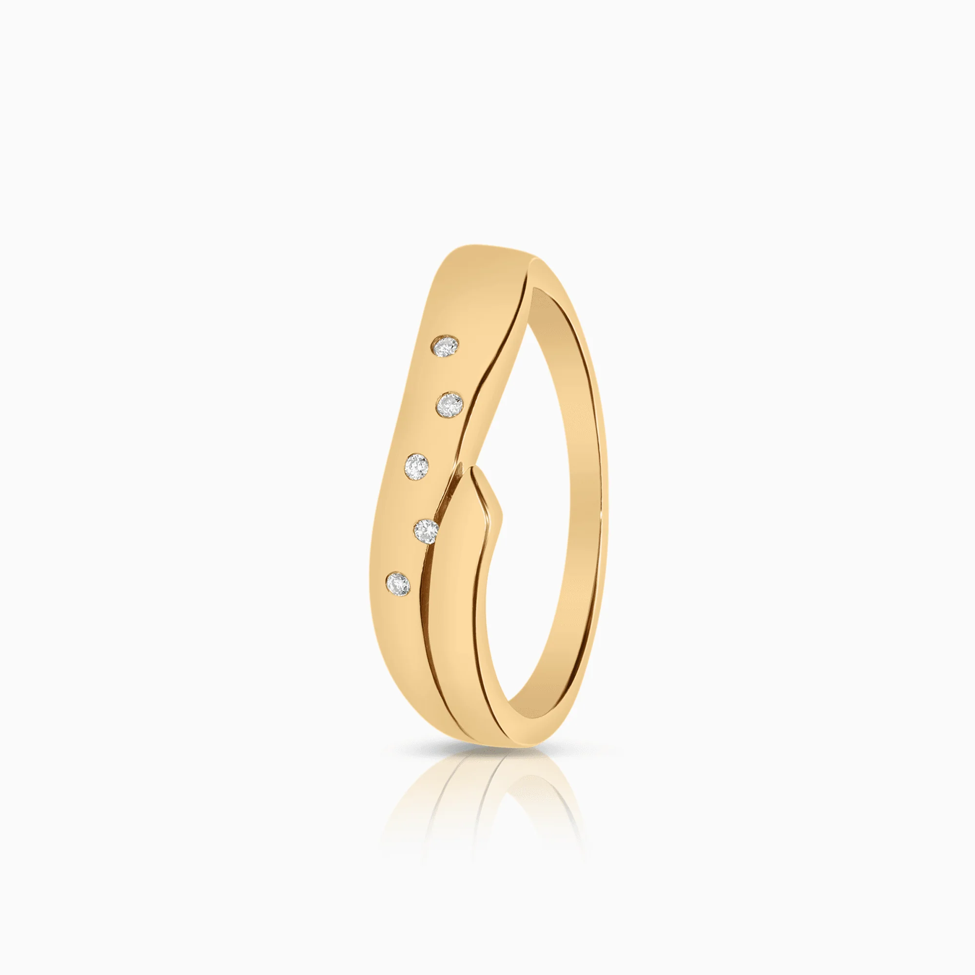 Diamond ring 0.03ct 18K gold