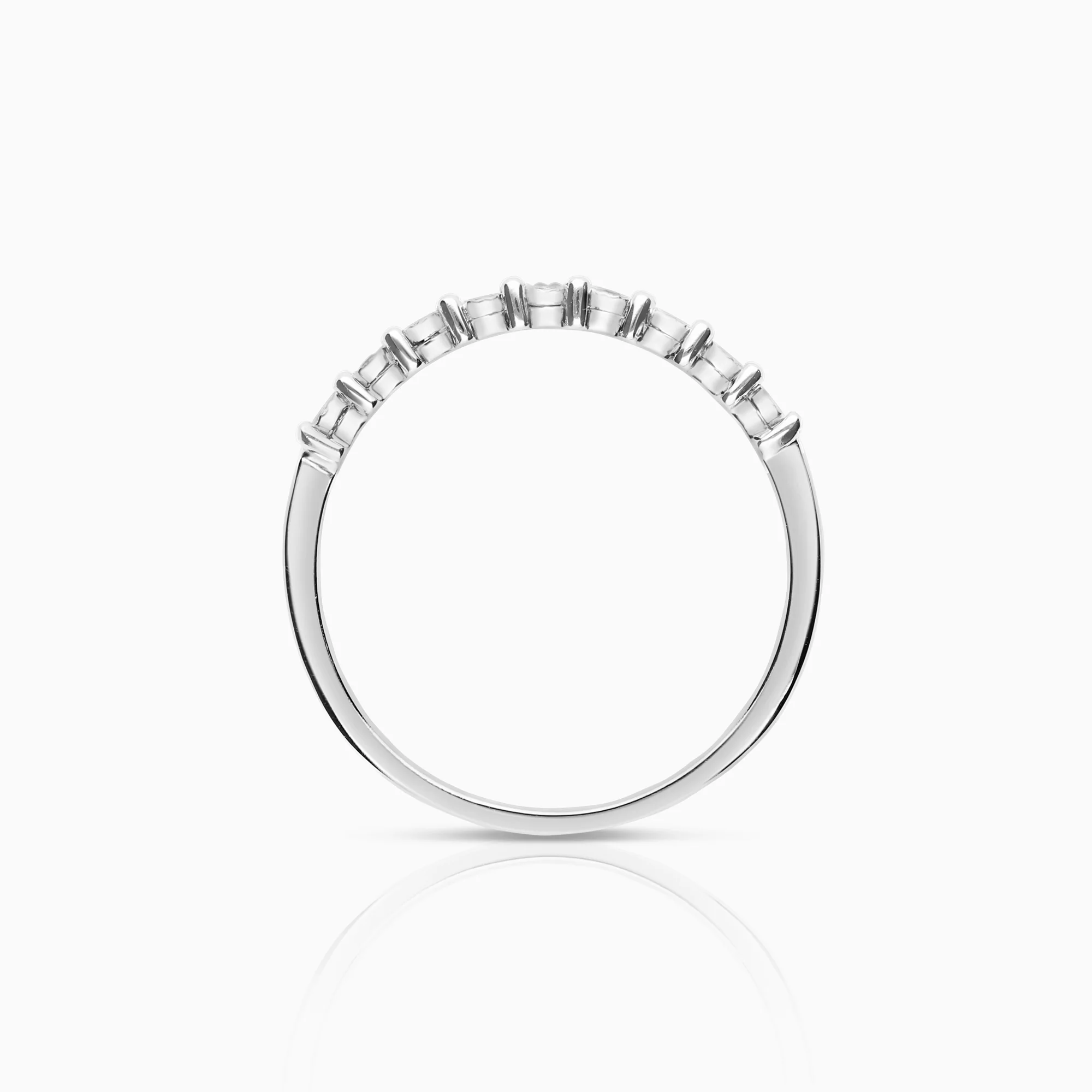 Diamond ring 0.03ct 18K white gold - Image 2