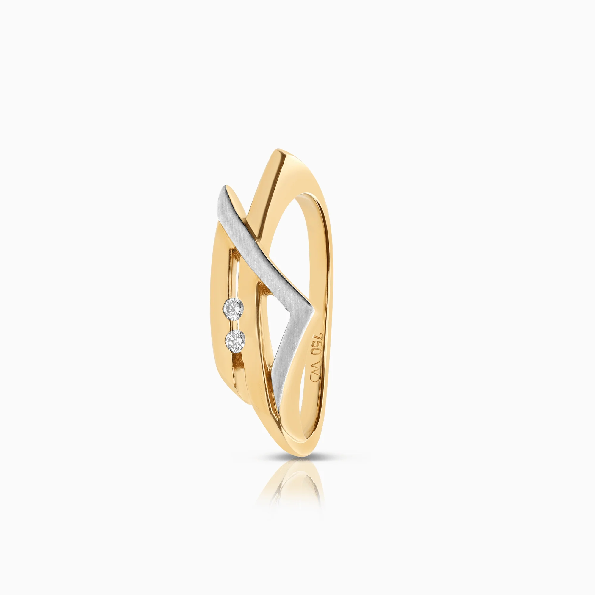 Diamond ring 0.04ct 18K gold