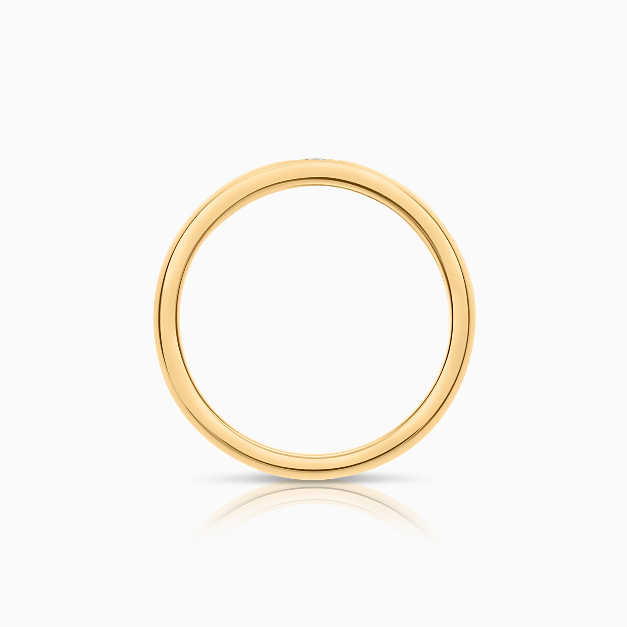 Diamond ring 0.04ct 18K gold - Image 2