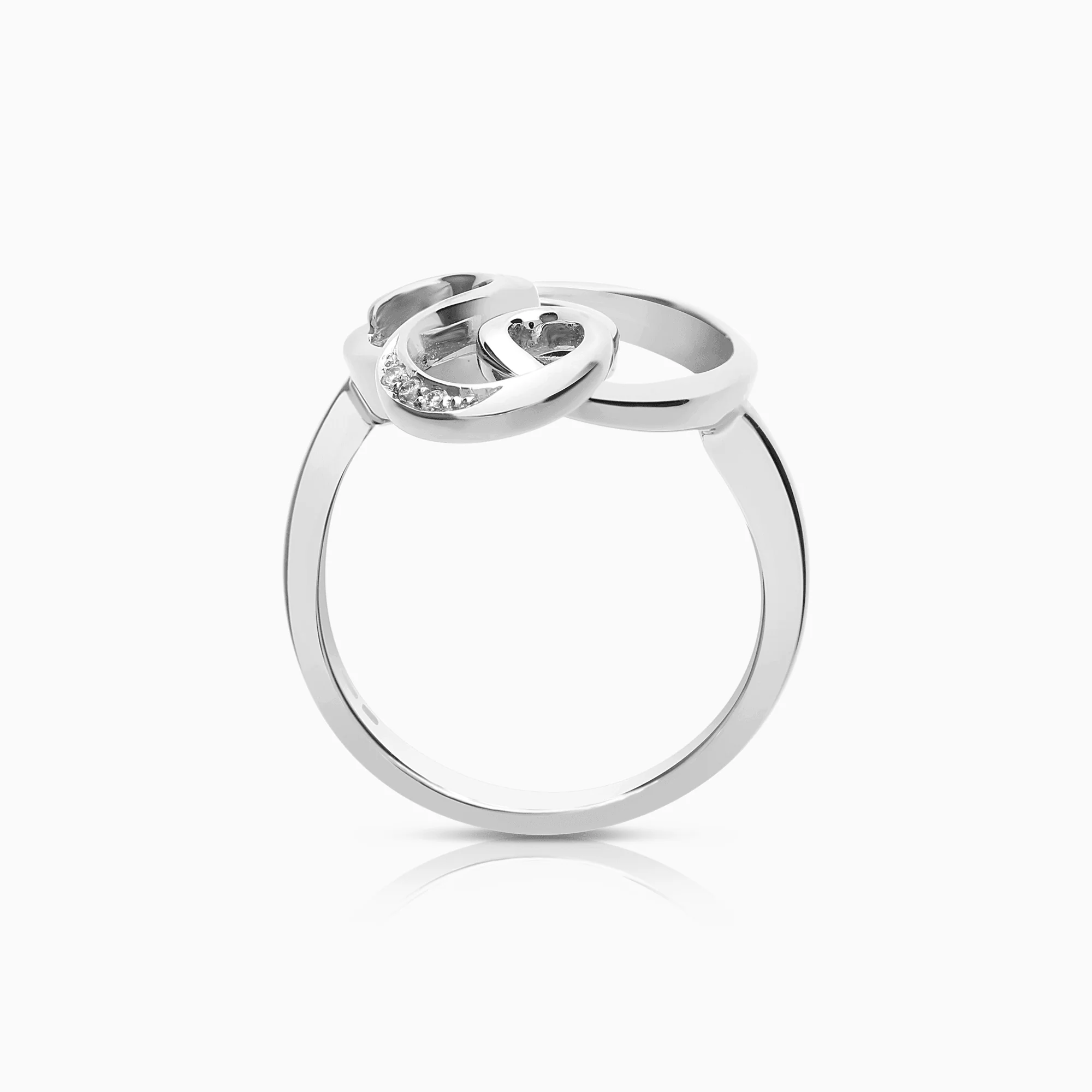 Fashion diamond ring 0.04ct 18K white gold - Image 2
