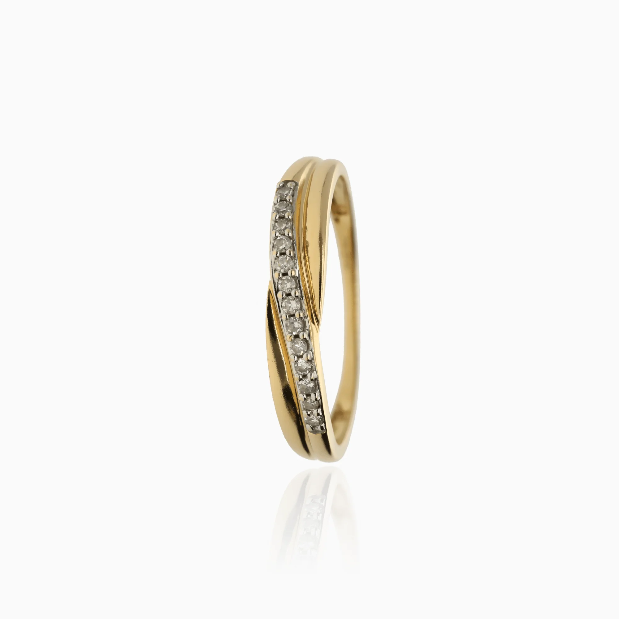 Diamond ring 0.06ct 18K gold