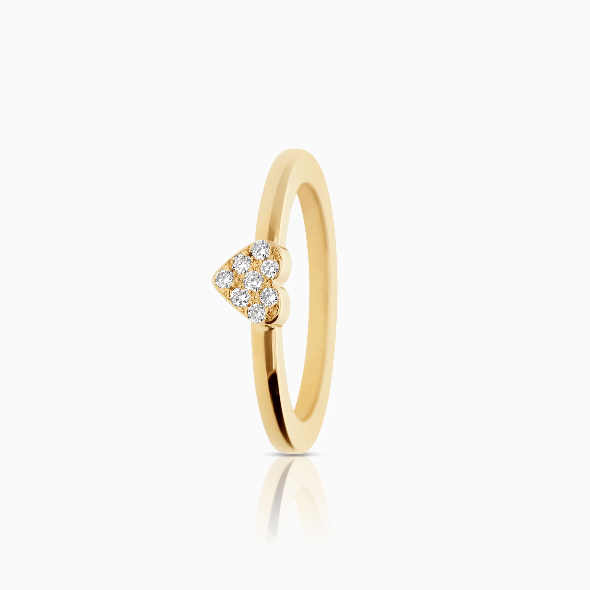 Diamond ring 0.08ct 18K gold