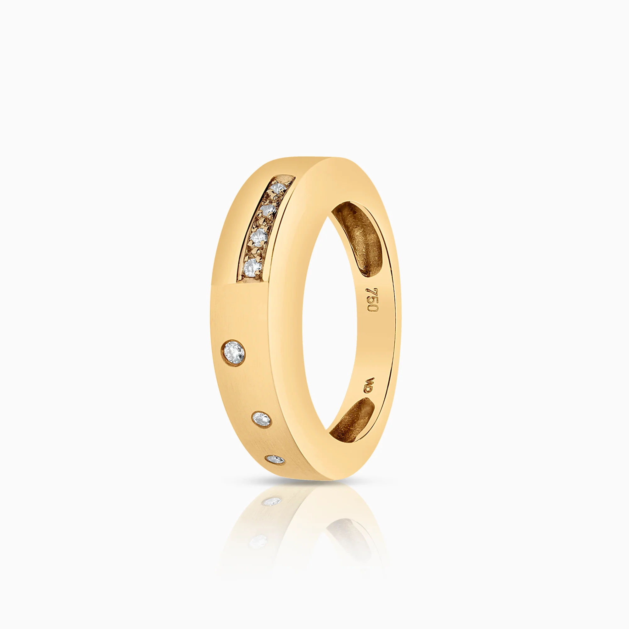 Diamond ring 0.08ct 18K gold