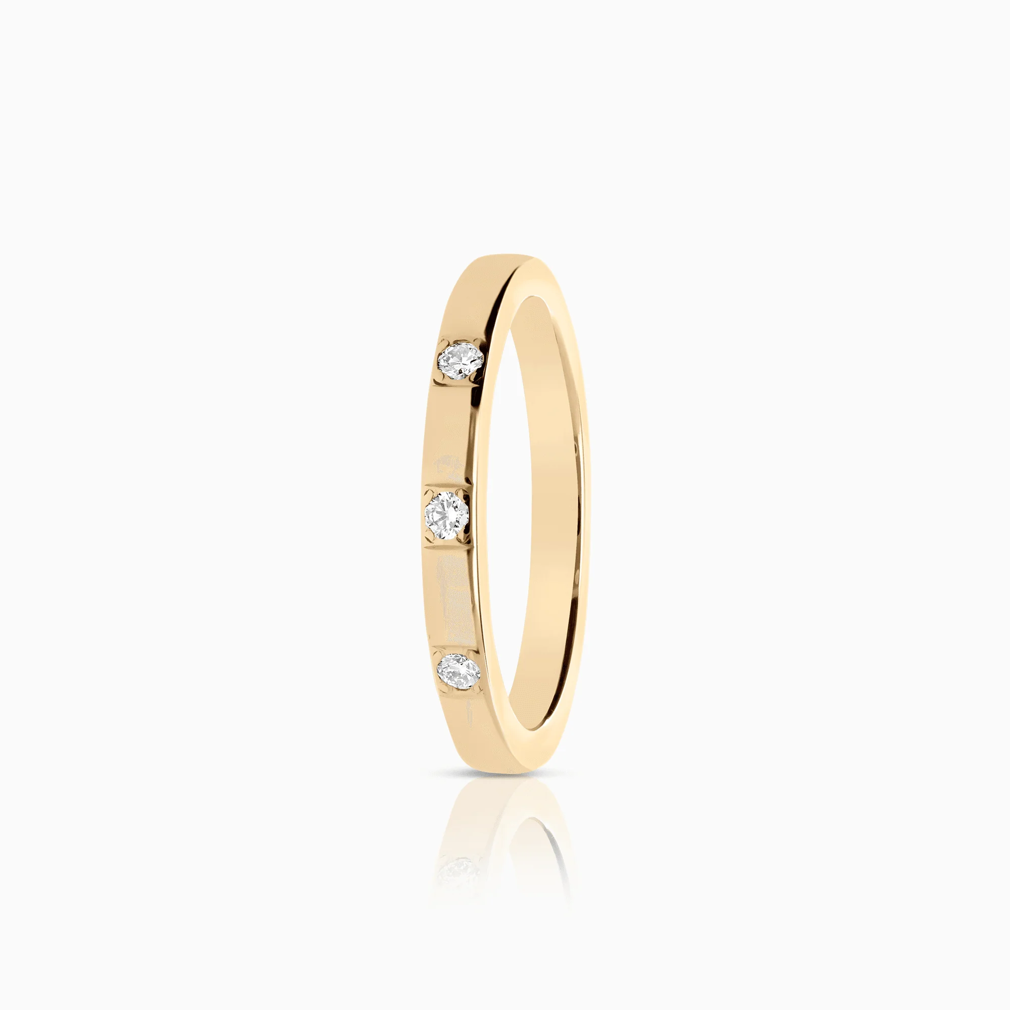 Diamond ring 0.09ct 14K gold