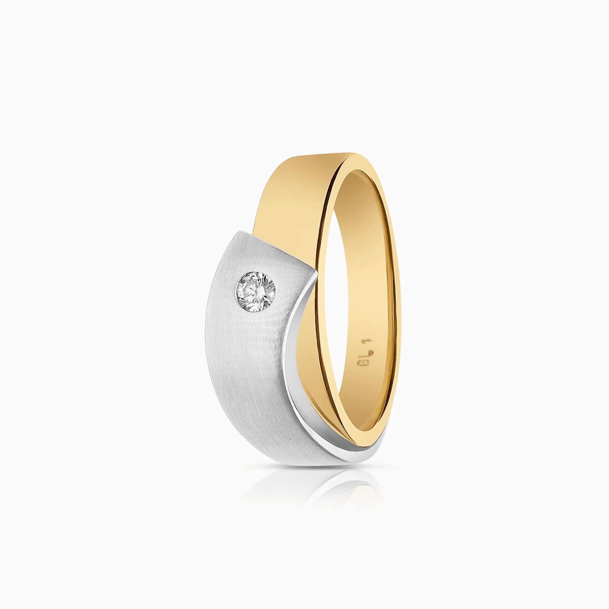 Diamond ring 0.10ct 18K gold