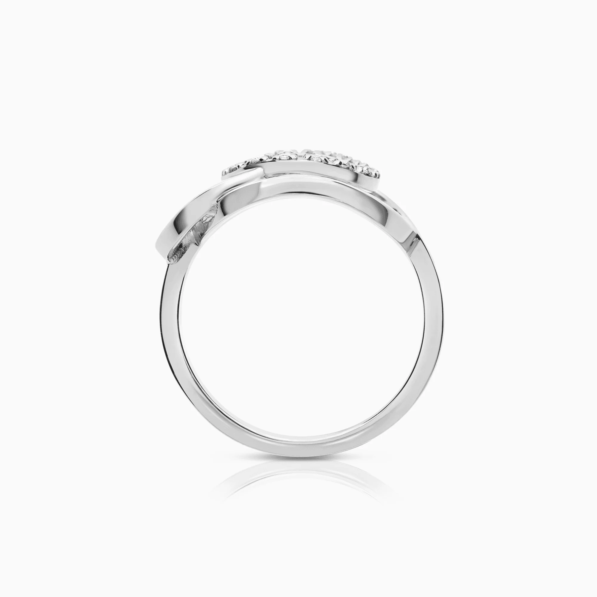 Diamond ring 0.12ct 18K white gold - Image 2
