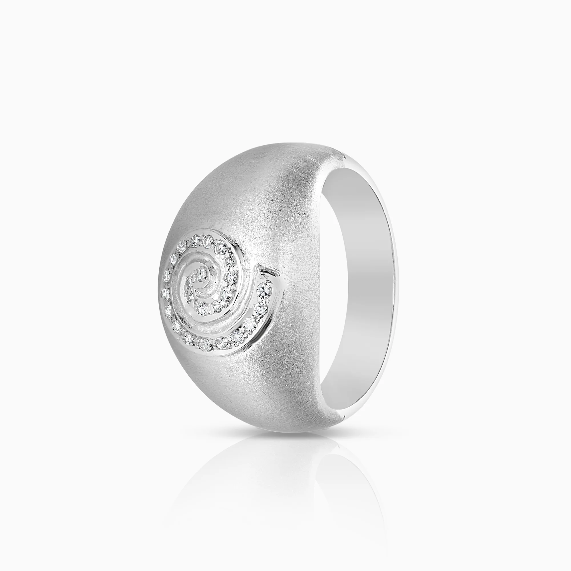 Diamond ring 0.12ct 18K white gold