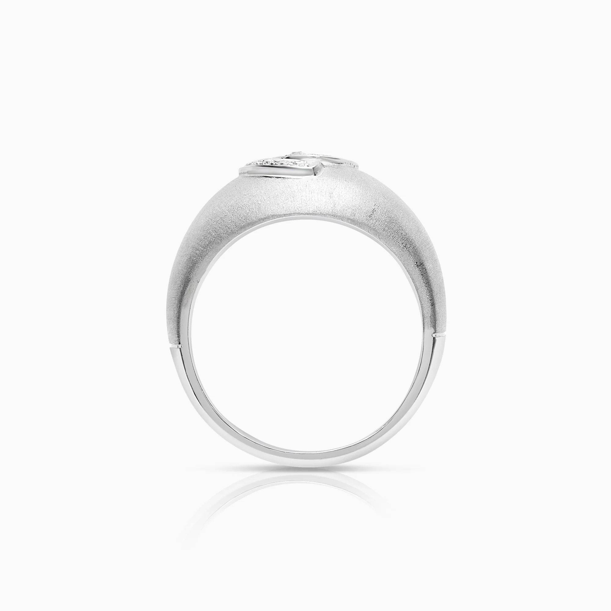 Diamond ring 0.12ct 18K white gold - Image 2
