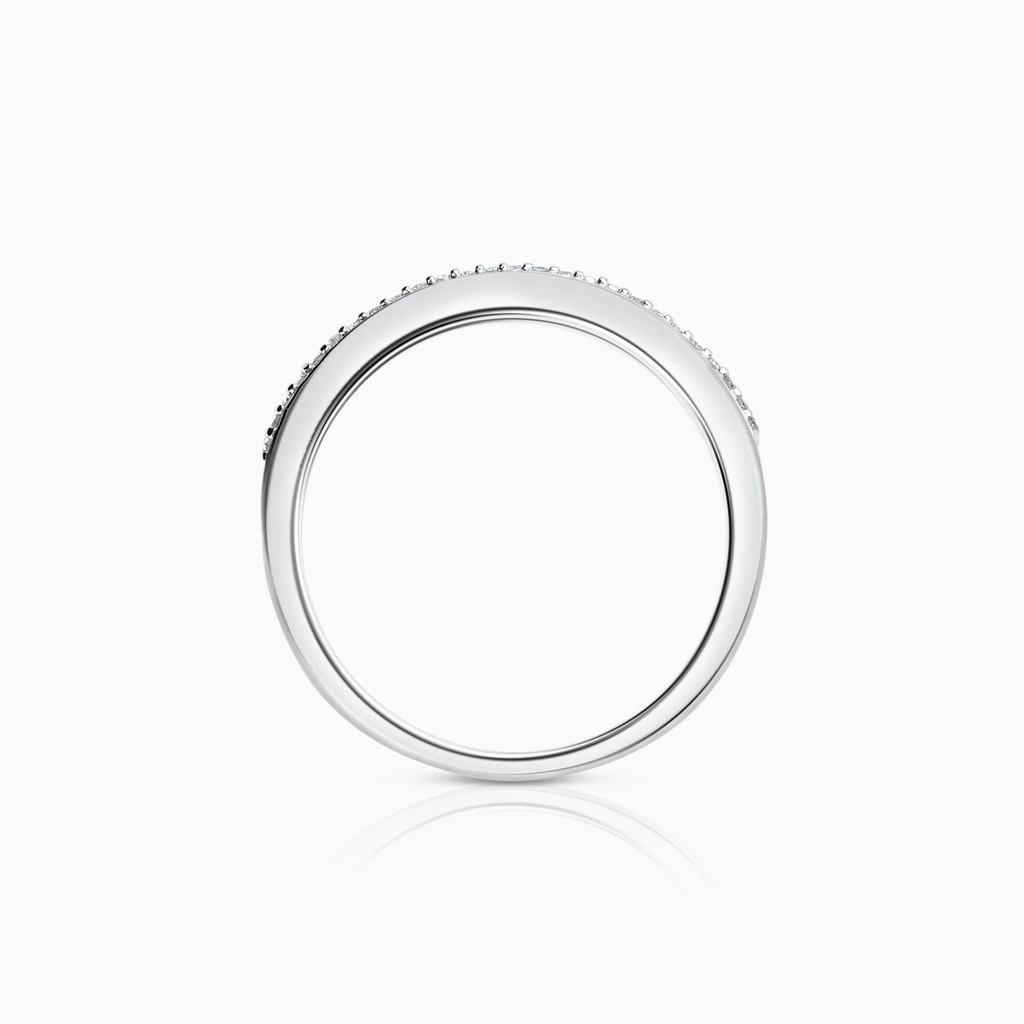 Diamond ring 0.13ct 18K white gold - Image 2