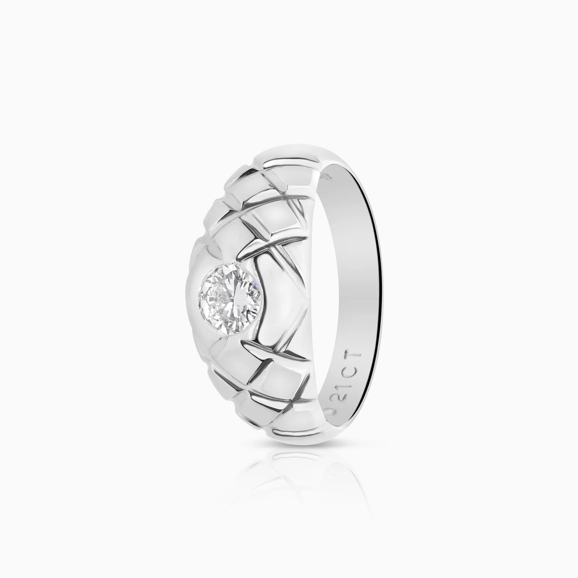 Diamond ring 0.21ct 18K white gold