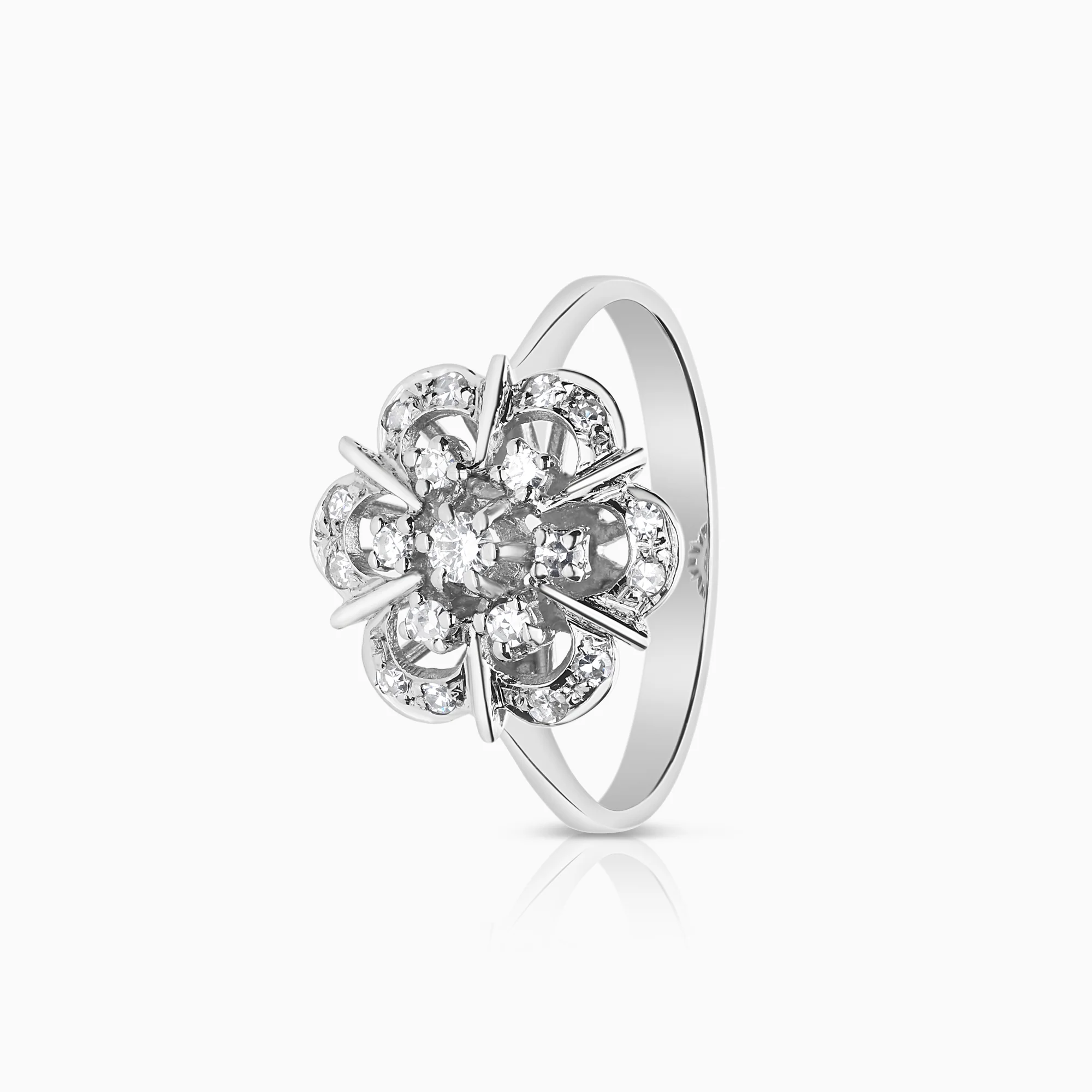 Diamond ring 0.23ct 18K white gold