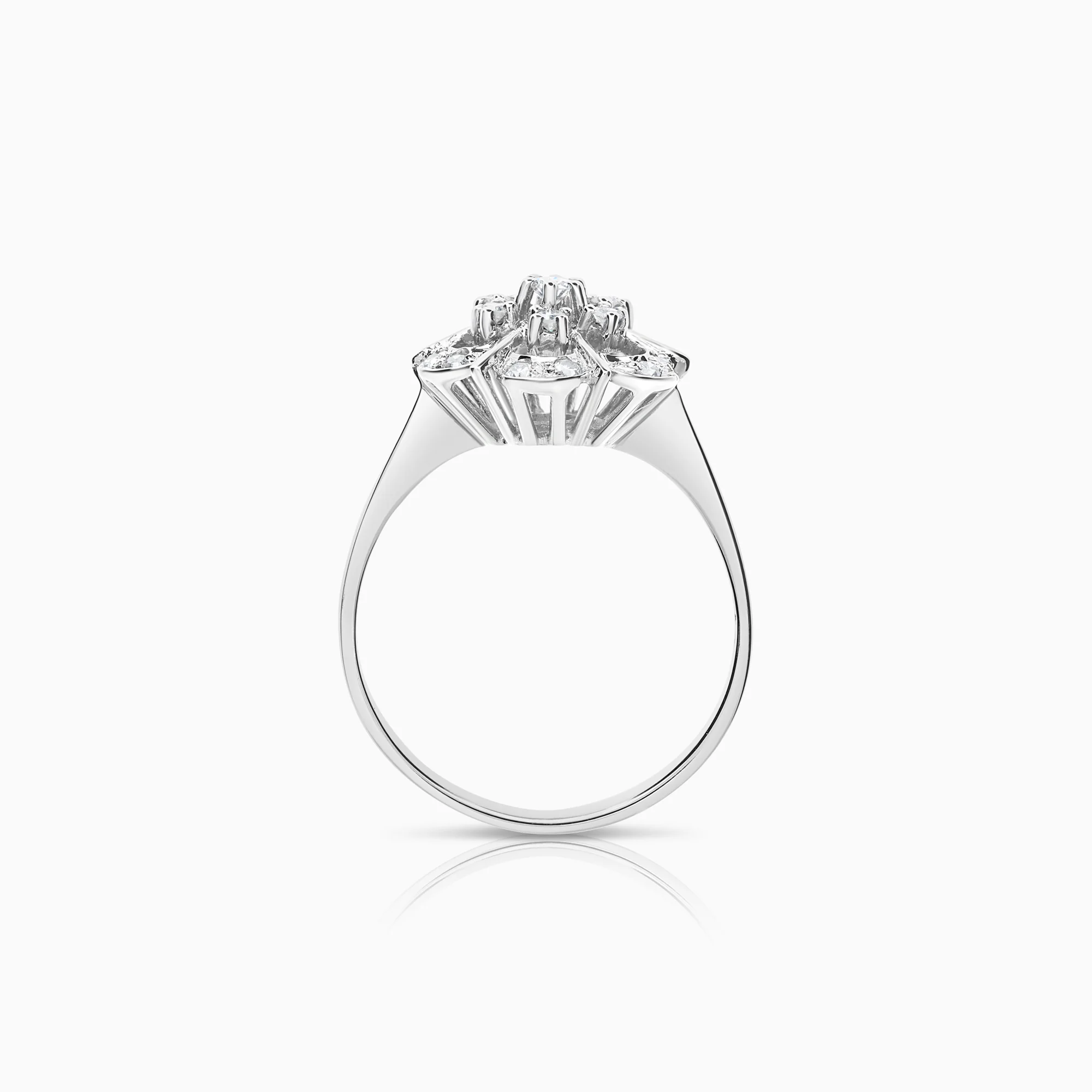 Diamond ring 0.23ct 18K white gold - Image 2