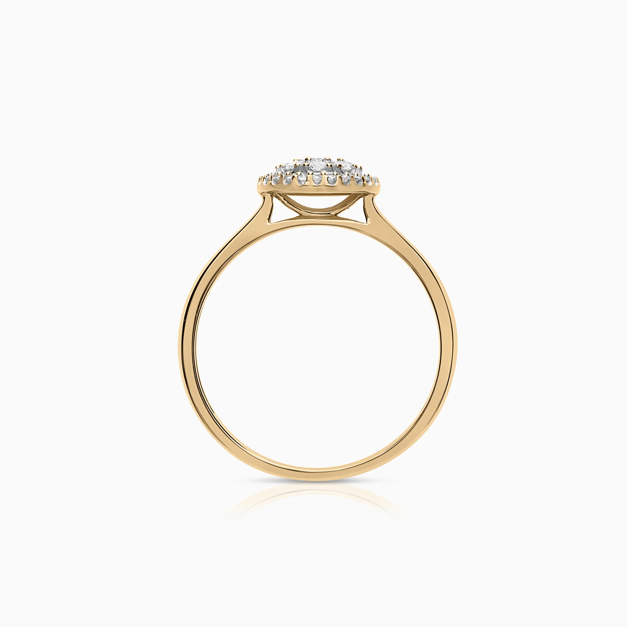 Diamond ring 0.24ct 18K gold - Image 2
