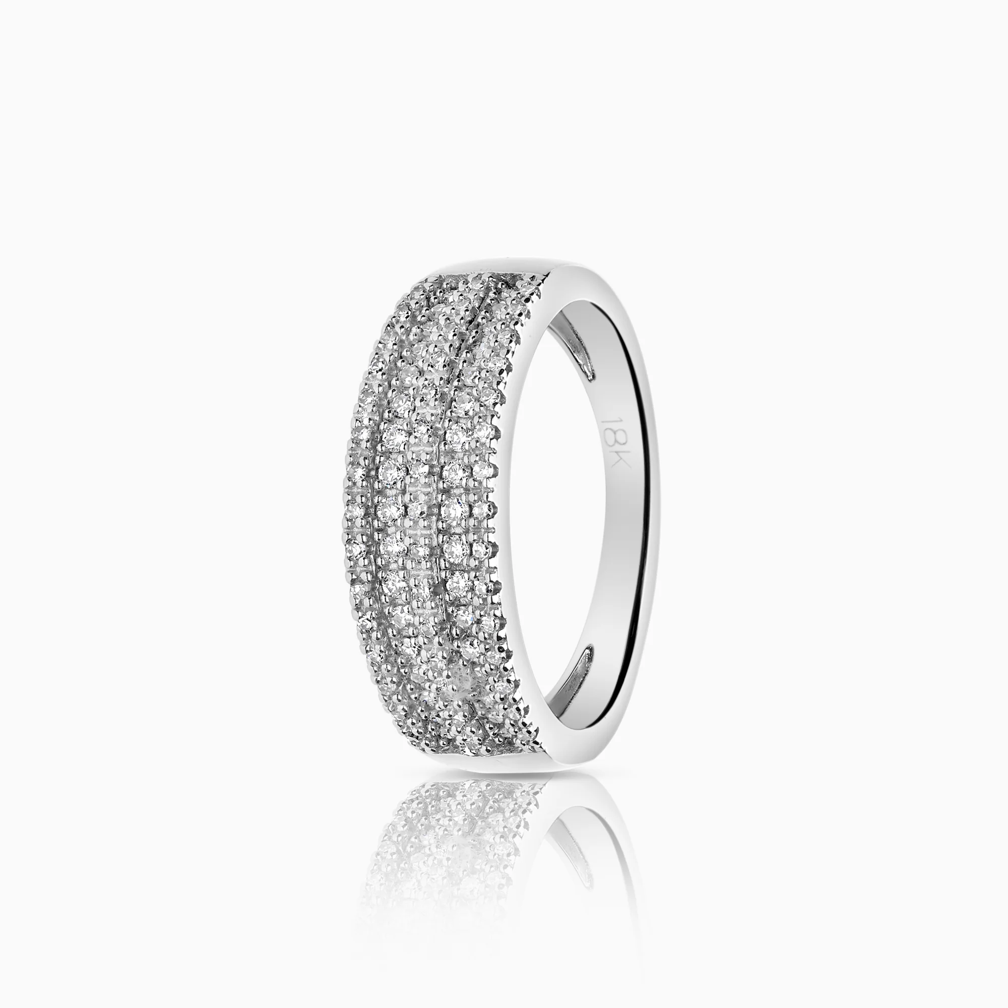Diamond ring 0.26ct 18K white gold
