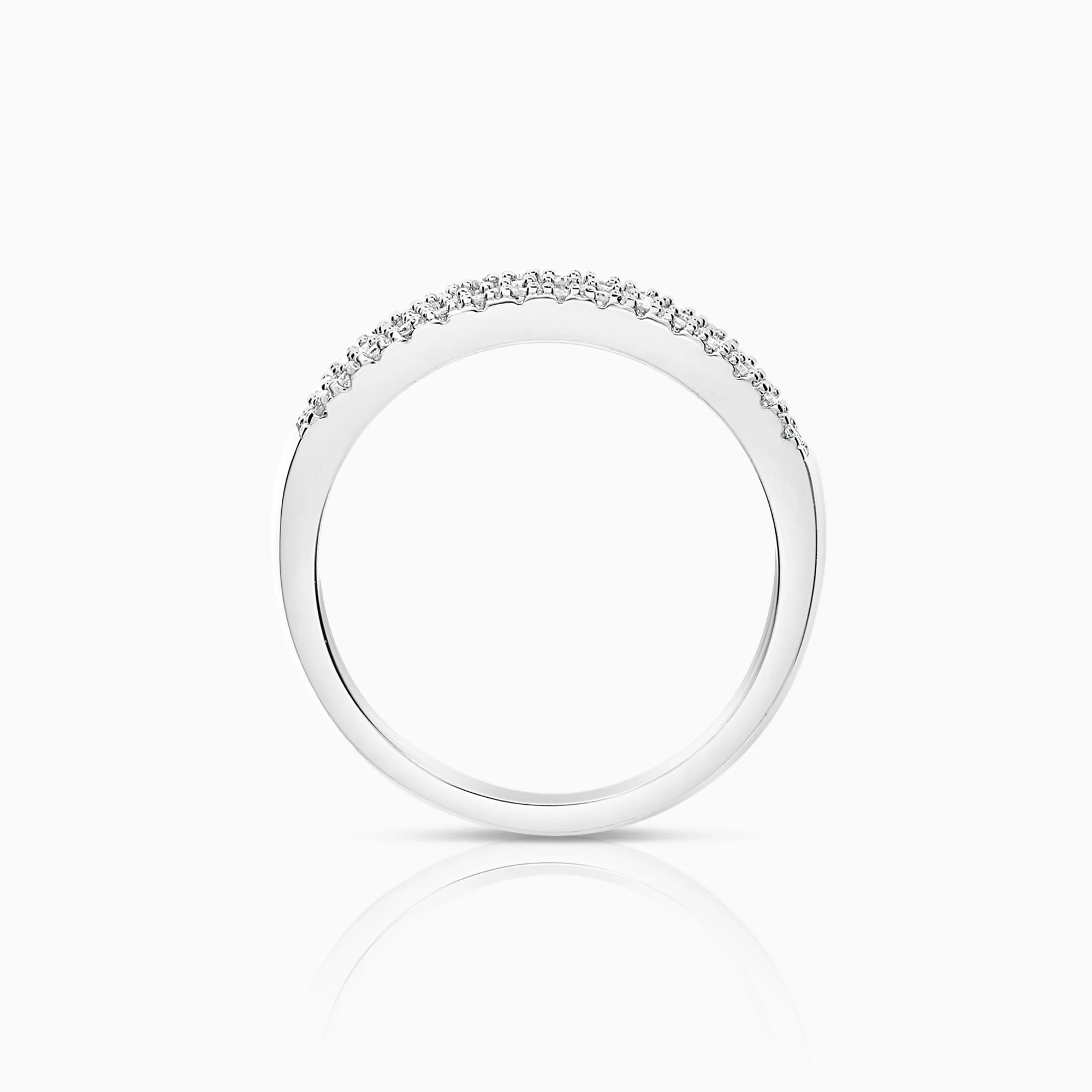 Diamond ring 0.26ct 18K white gold - Image 2