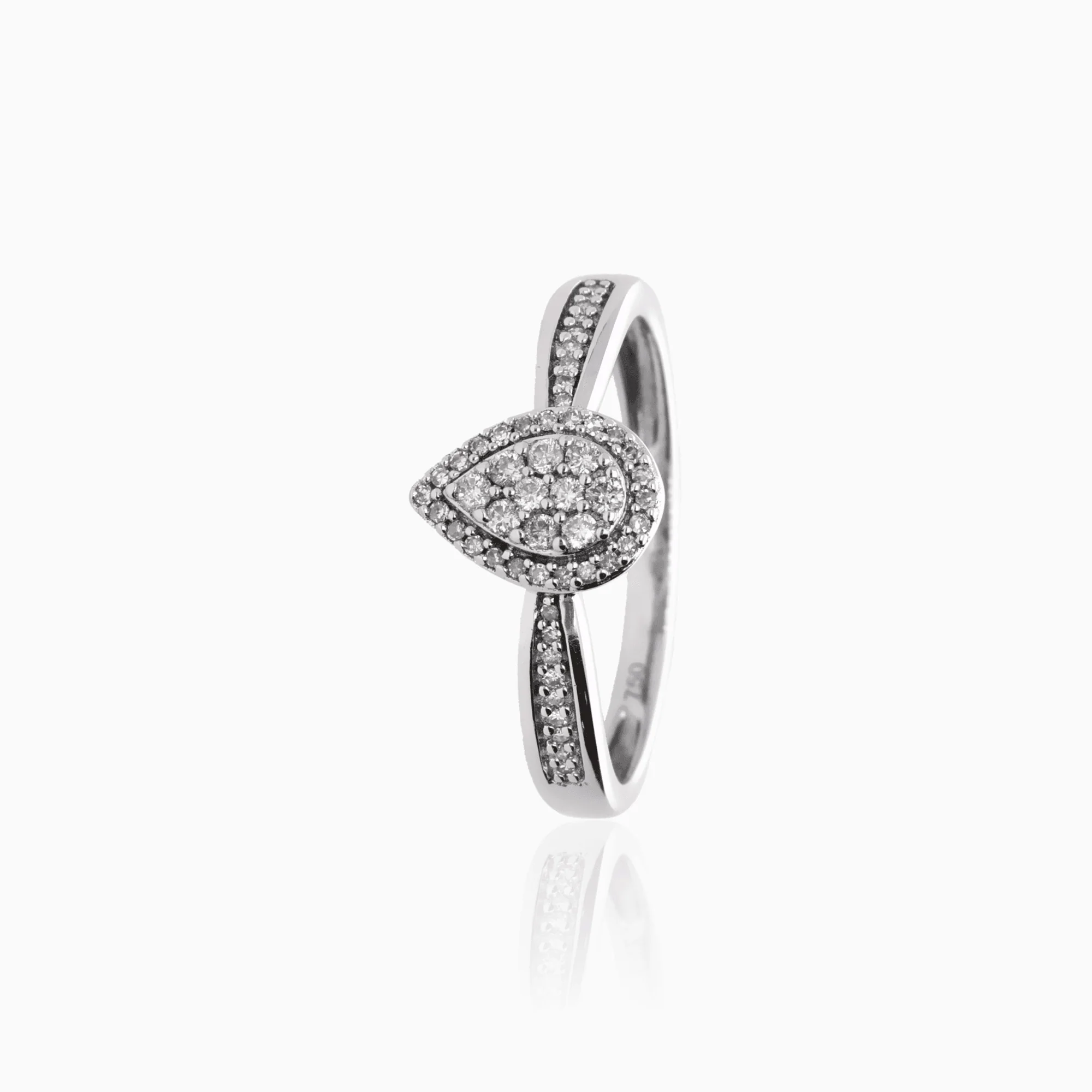 Diamond ring 0.30ct 18K white gold