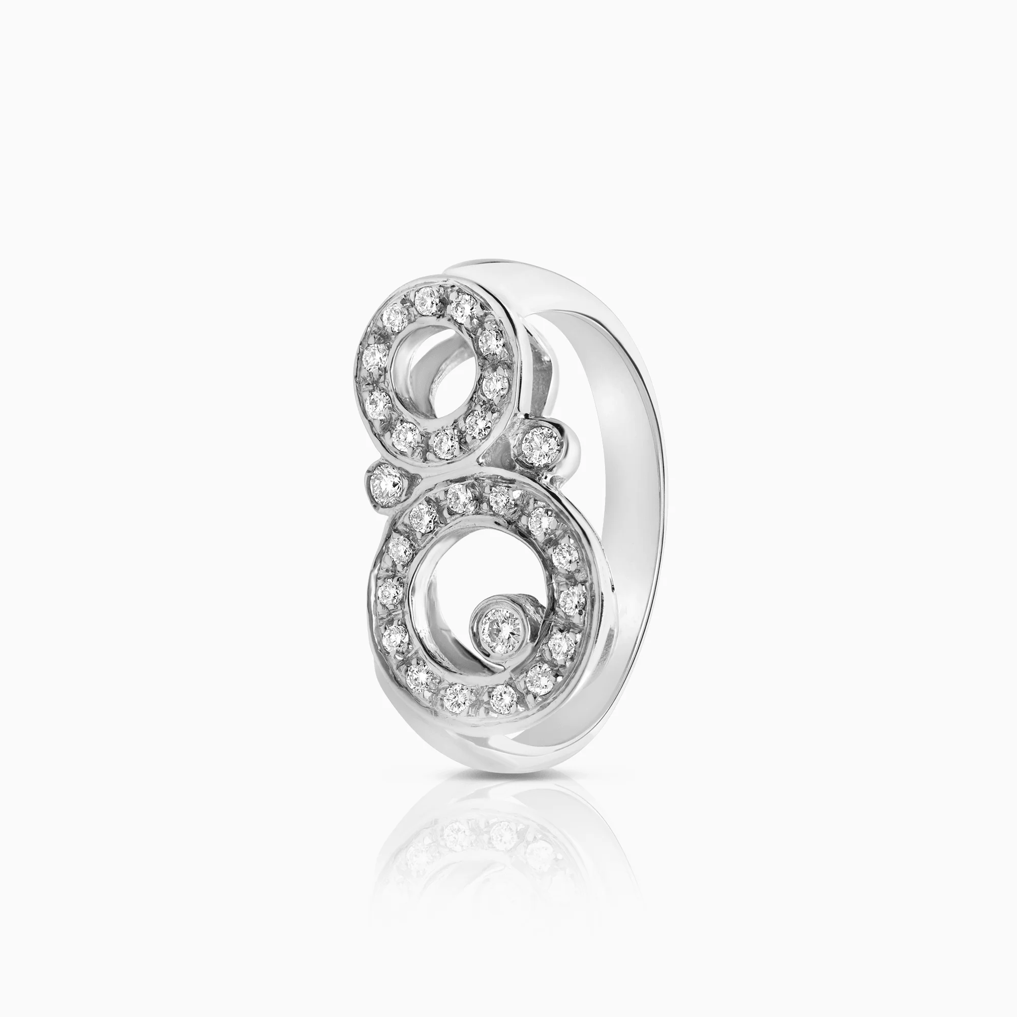 Diamond ring 0.30ct 18K white gold