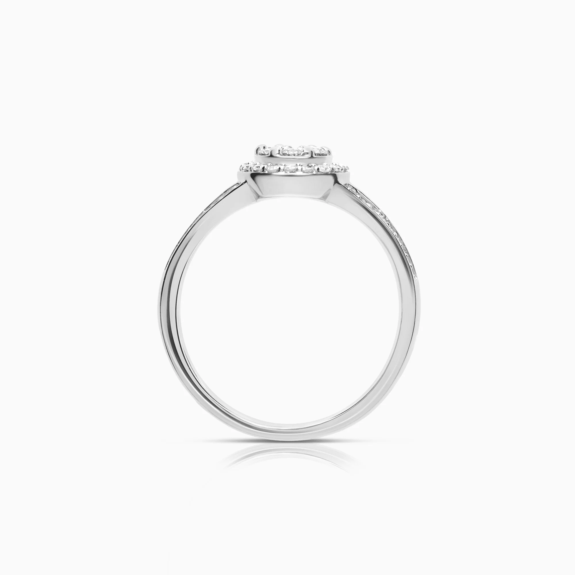 Diamond ring 0.35ct 18K white gold - Image 2