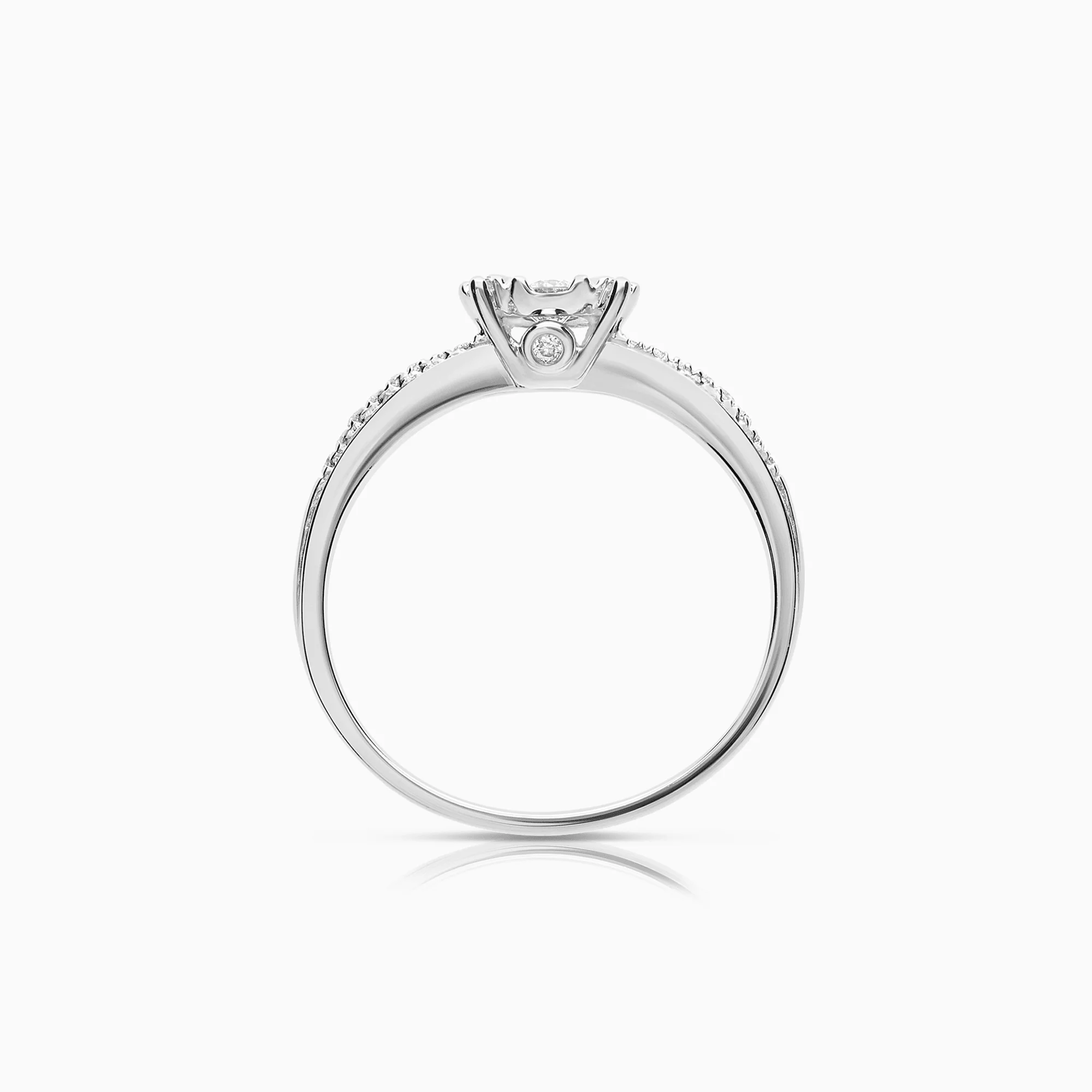 Diamond ring 0.41ct 18K white gold - Image 2