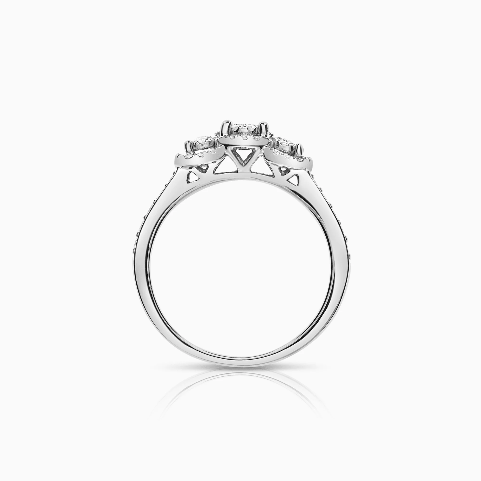 Diamond Ring 0.42ct 18K White Gold - Image 2