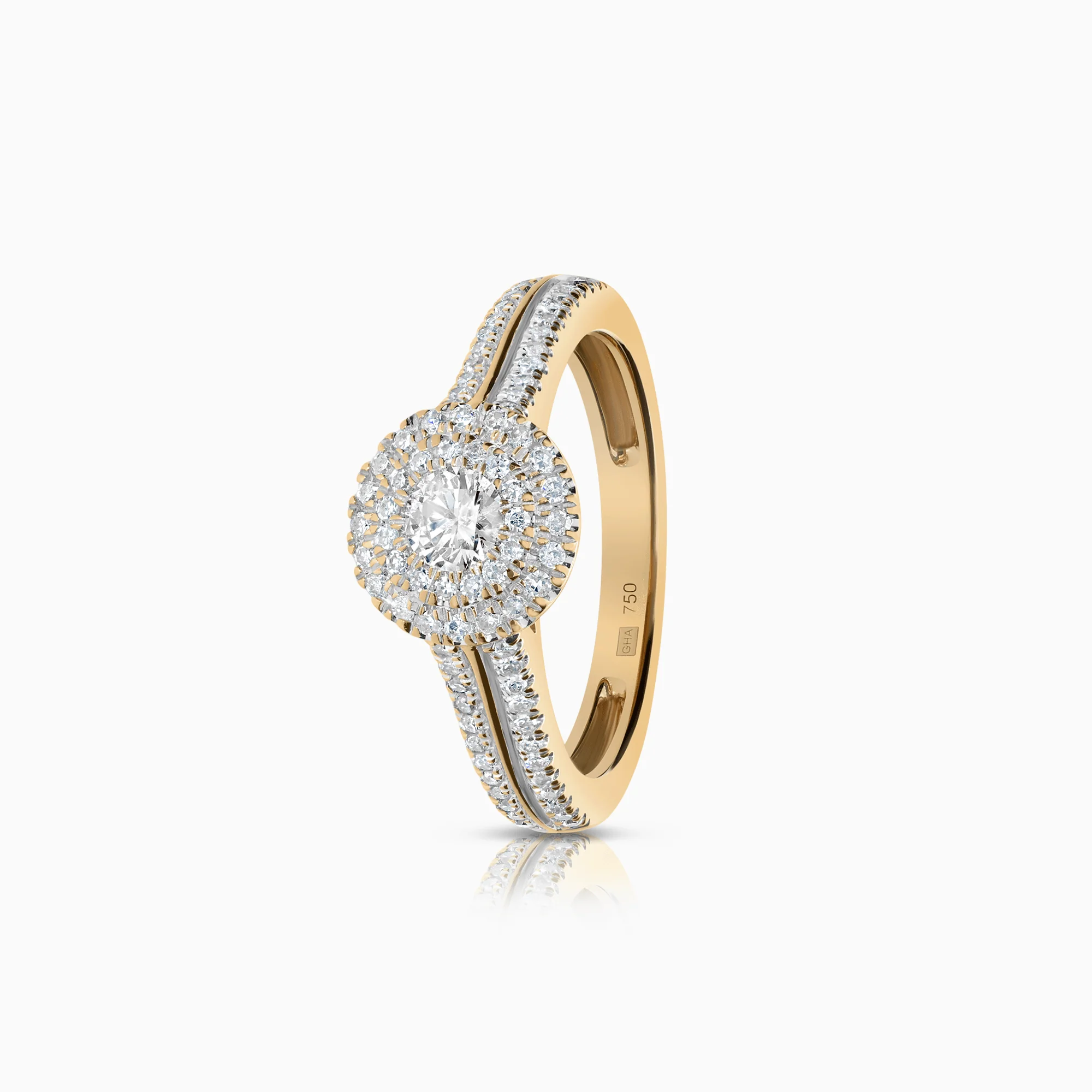 Diamond ring 0.46ct 18K gold