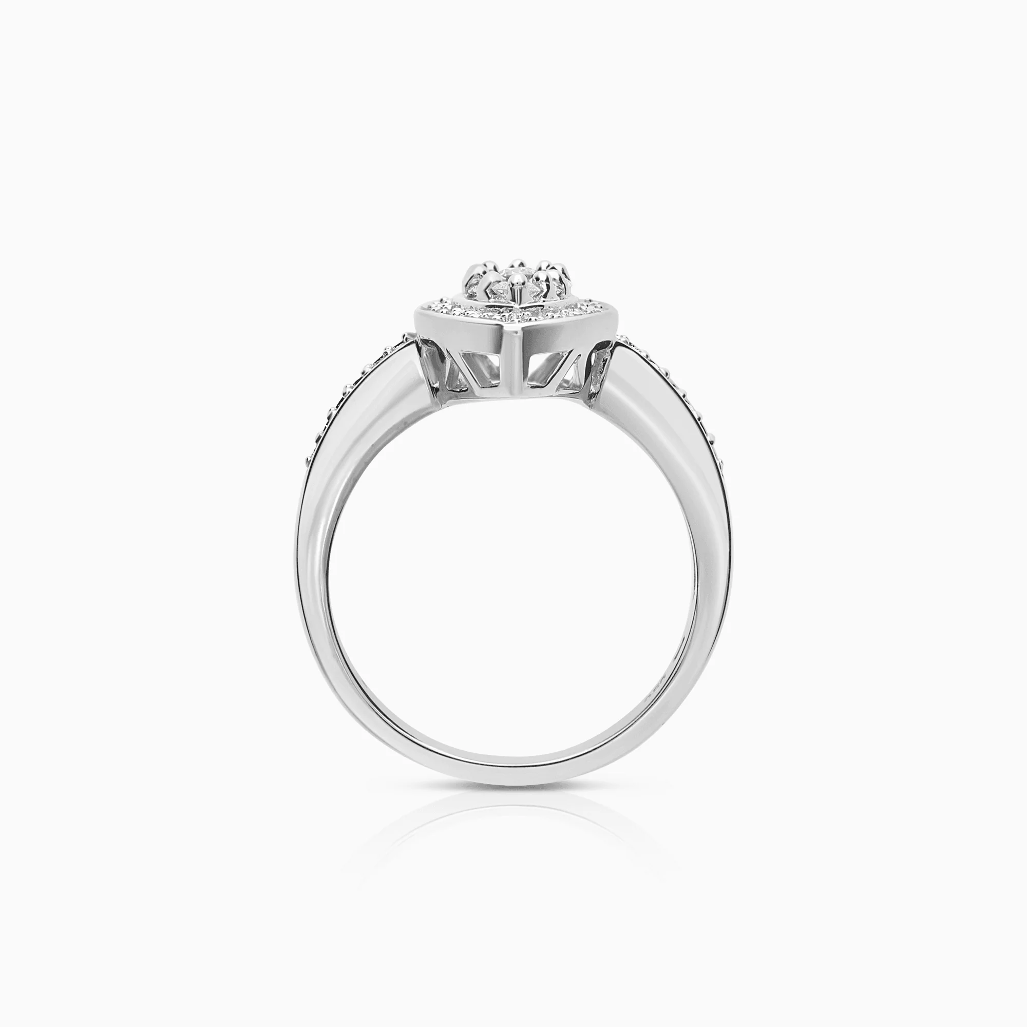 Diamond ring 0.50ct 18K white gold - Image 2