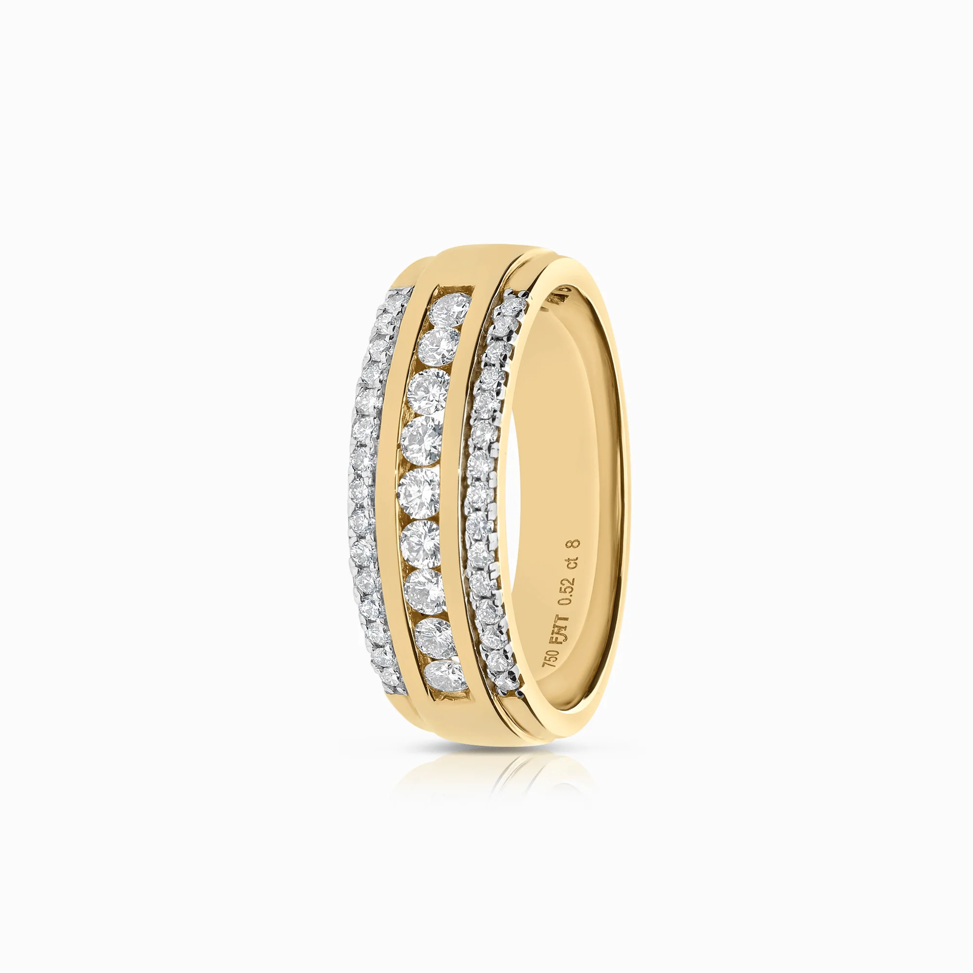 Diamond ring 0.52ct 18K gold