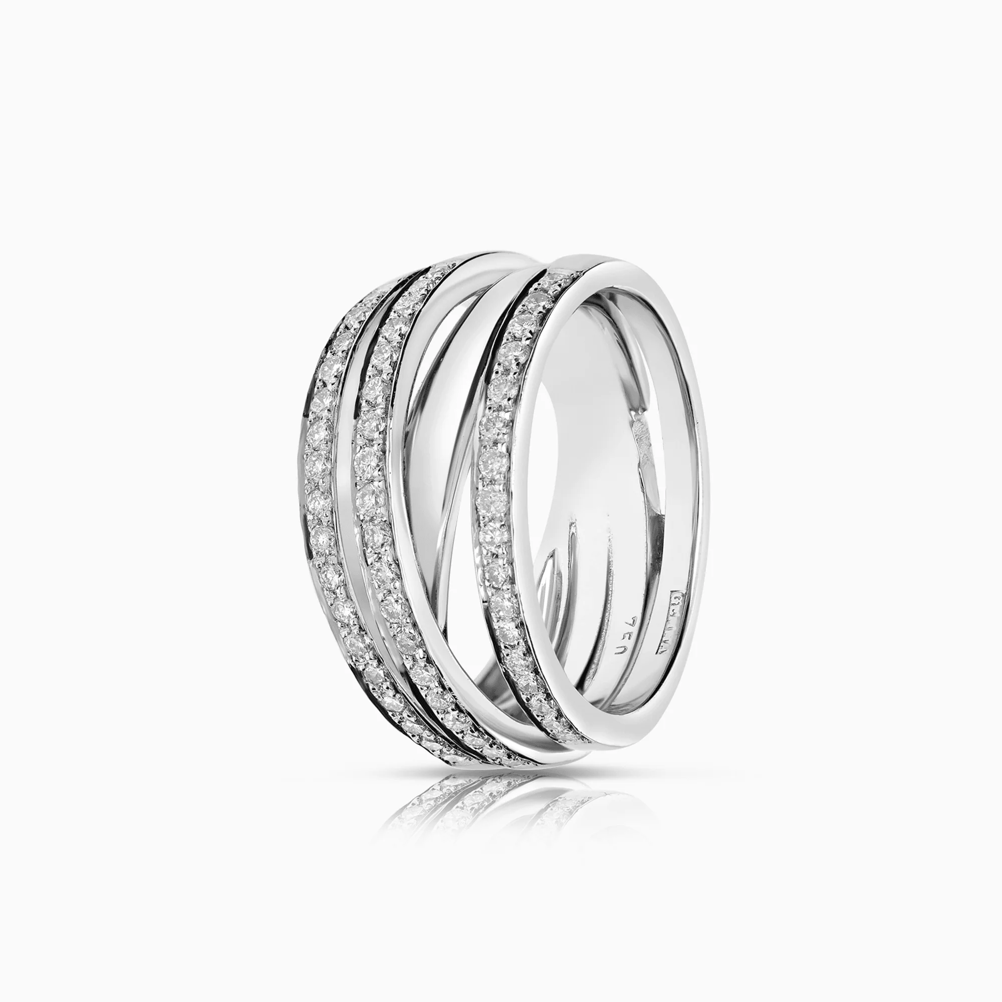 Diamond ring 0.65ct 18K white gold