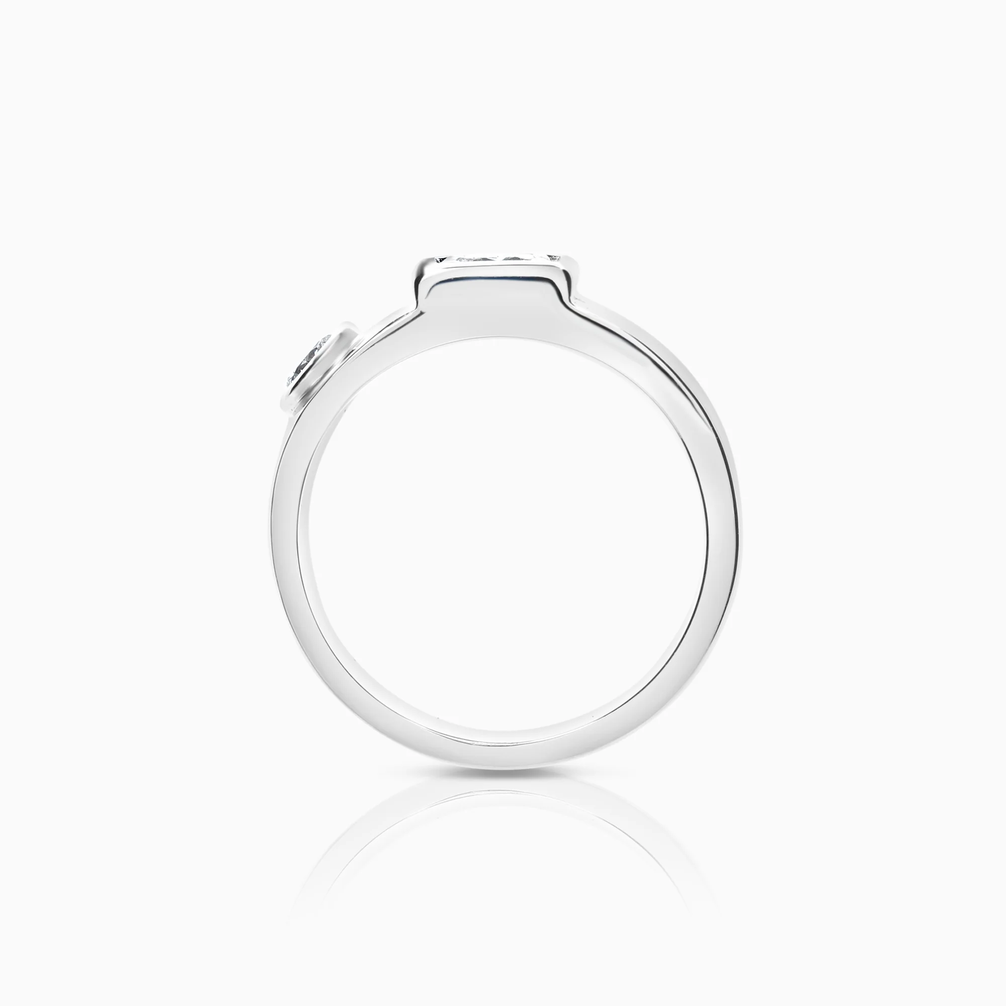 Diamond ring 0.65ct 18K white gold - Image 3
