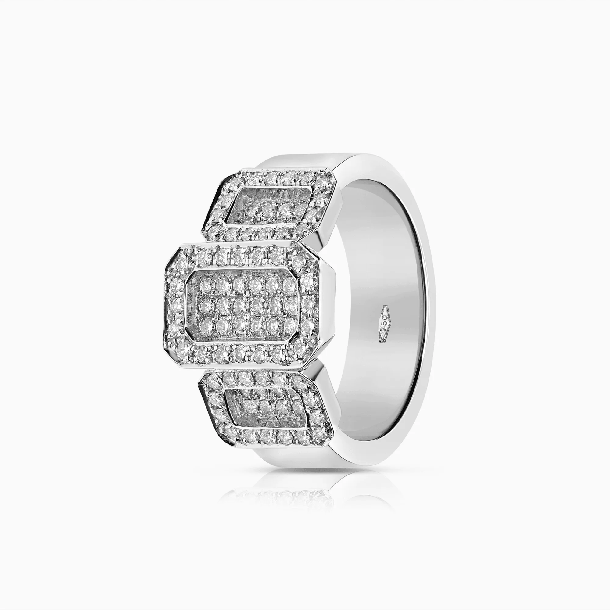 Diamond ring 0.75ct 18K white gold