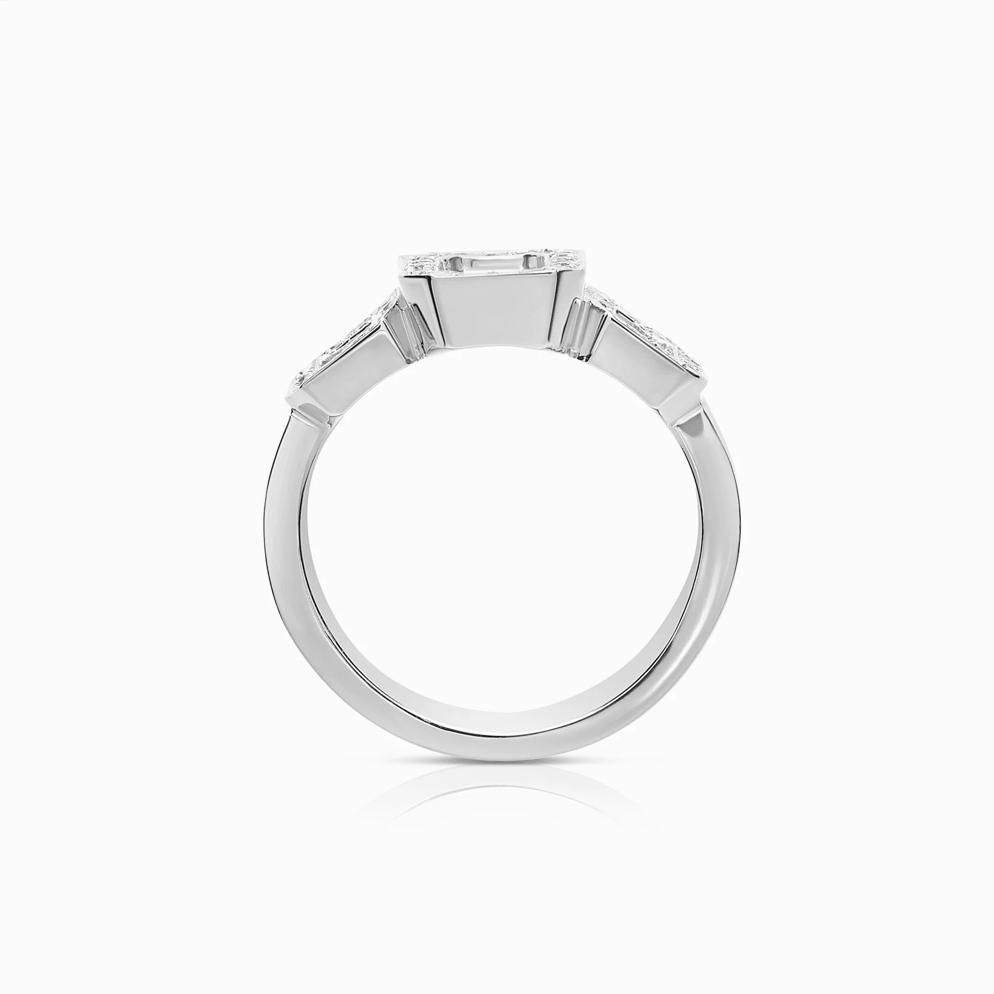 Diamond ring 0.75ct 18K white gold - Image 2