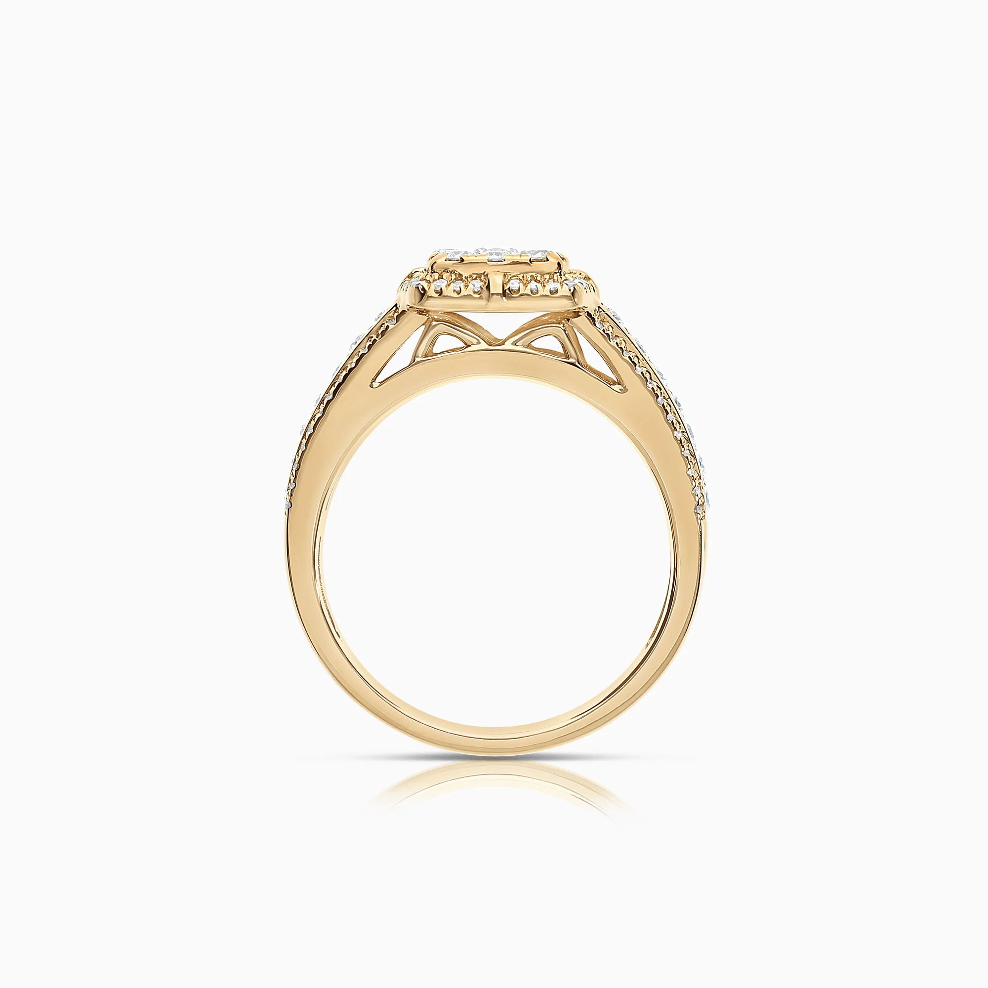 Diamond ring 0.77ct 18K gold - Image 2