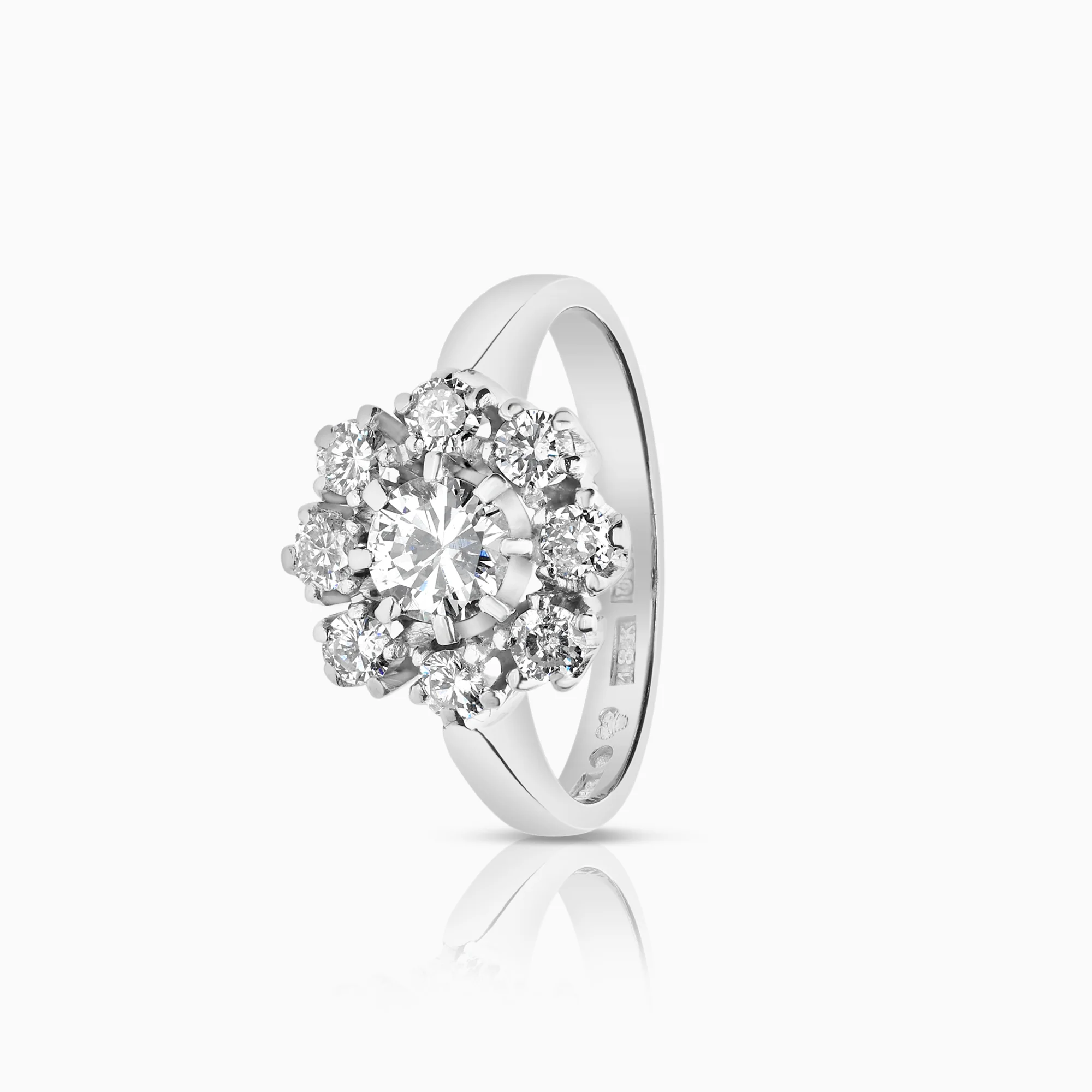 Diamond ring 0.80 18K white gold